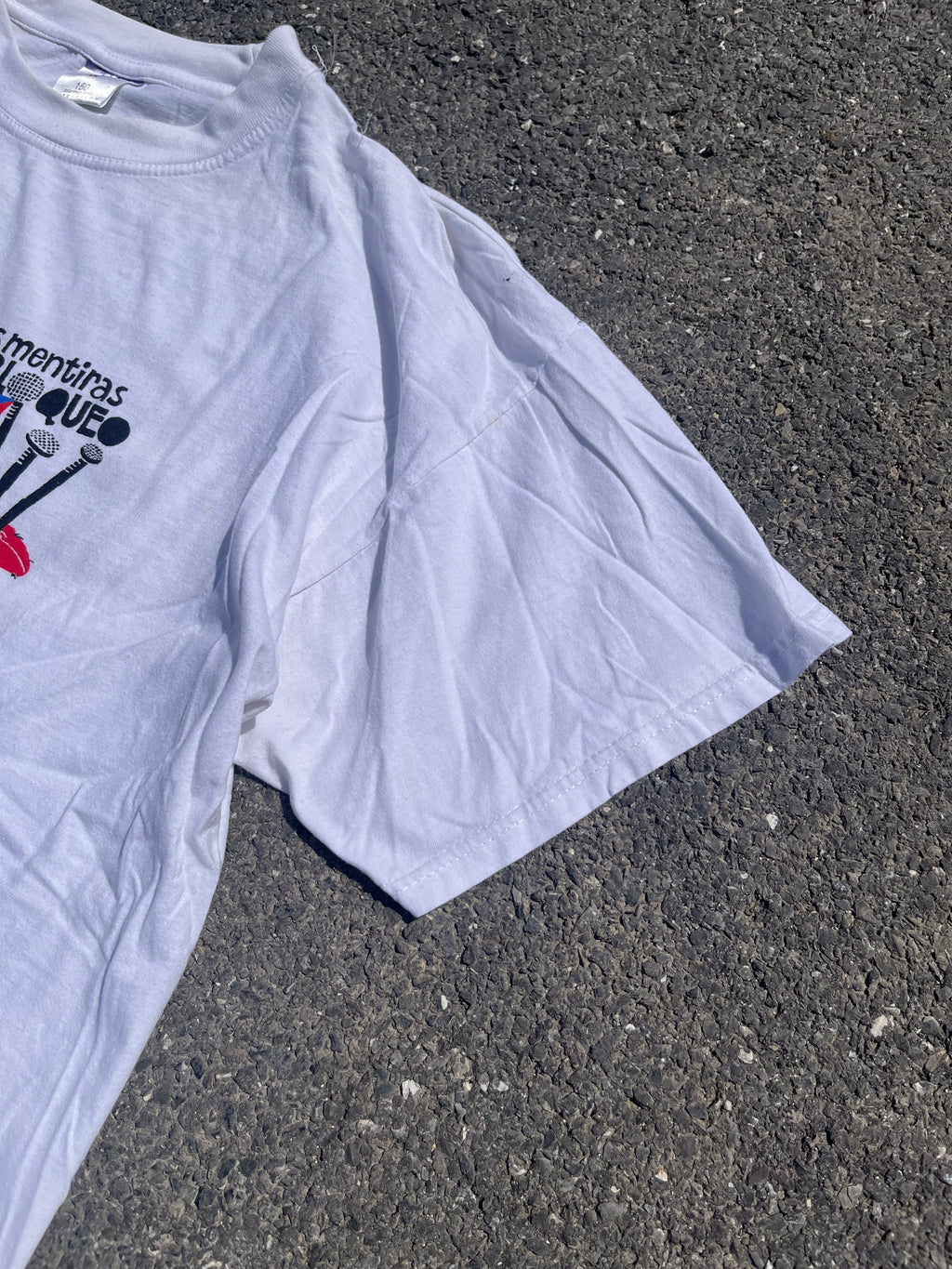 T-SHIRT GRAPHIQUE POLITIQUE BLANC