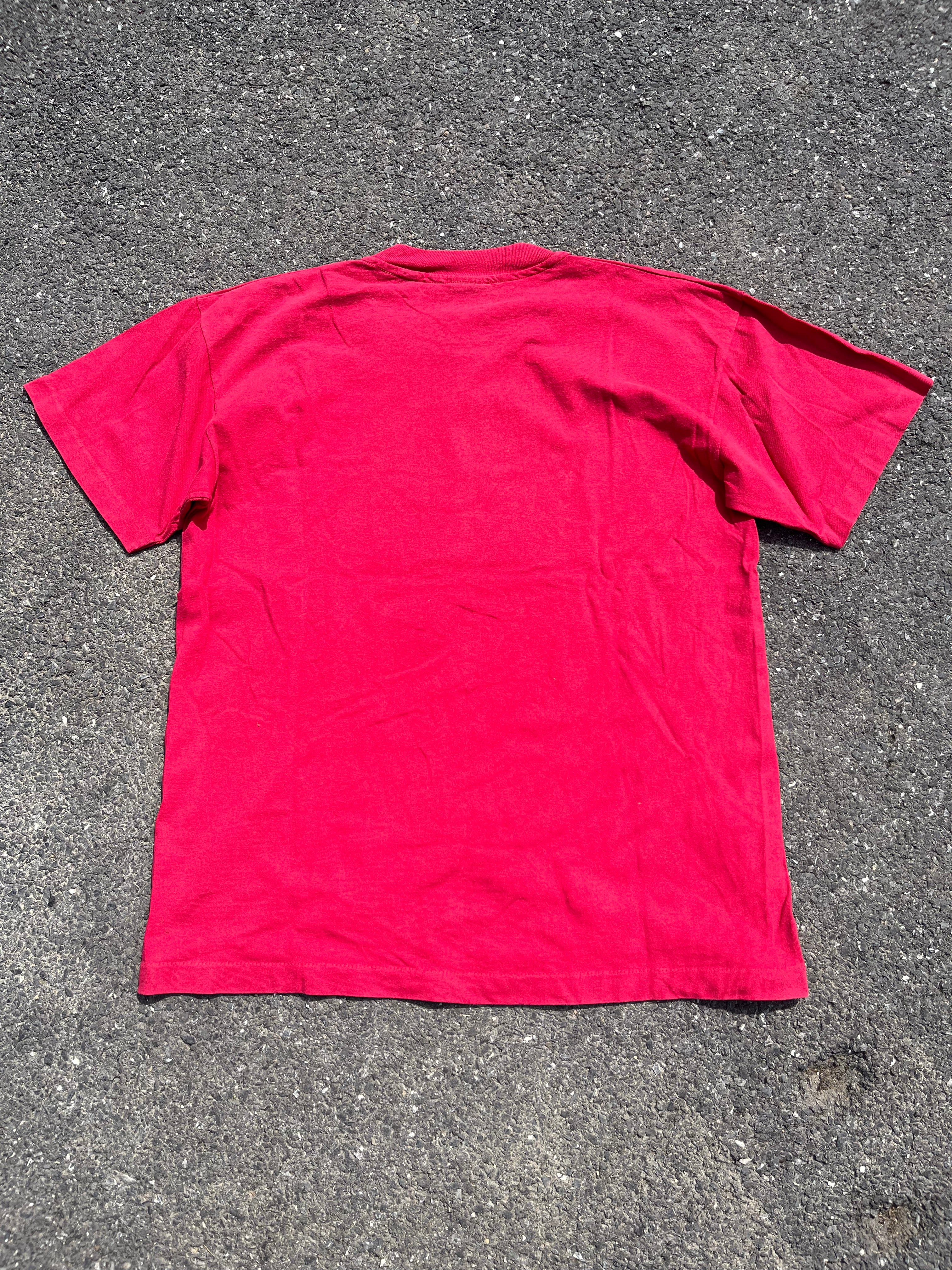 T-SHIRT PLANET HOLLYWOOD NEW YORK ROUGE