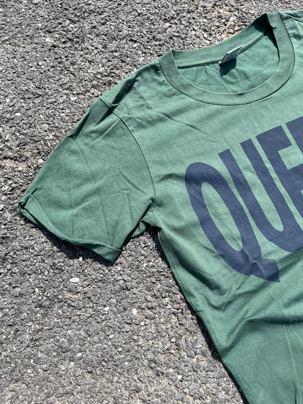 T-SHIRT "QUEENS" AMERICAN COLLEGE VERT