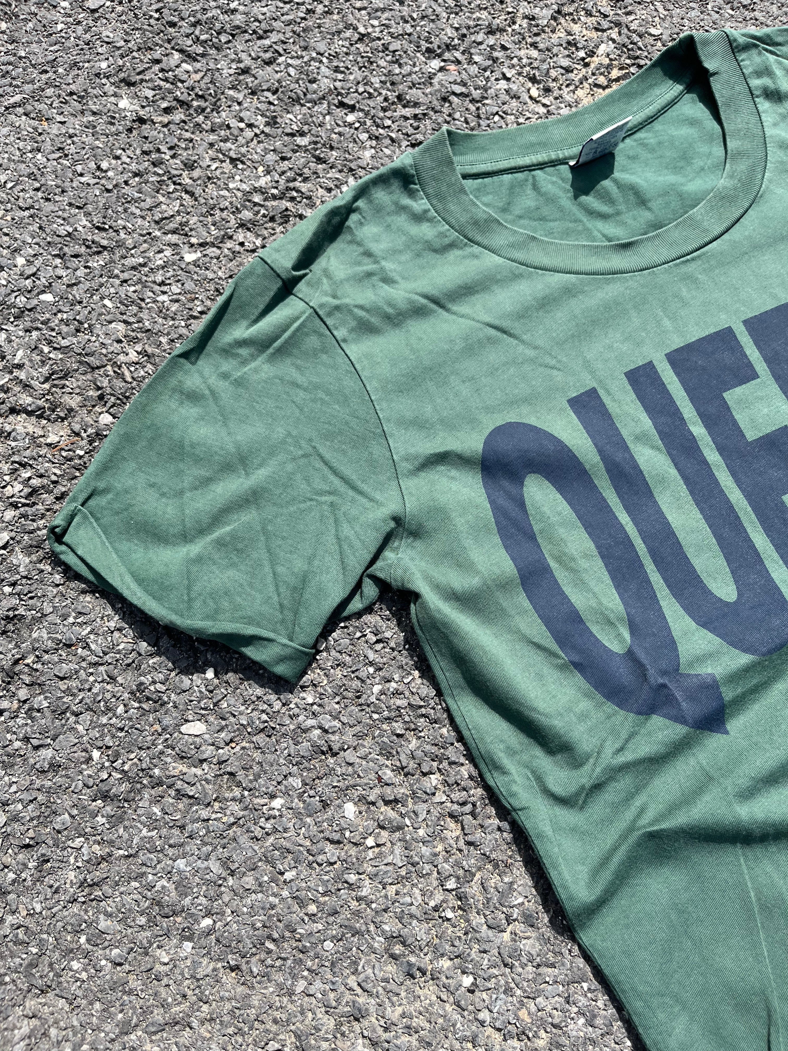 T-SHIRT "QUEENS" AMERICAN COLLEGE VERT