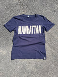 T-SHIRT "MANHATTAN" AMERICAN COLLEGE BLEU