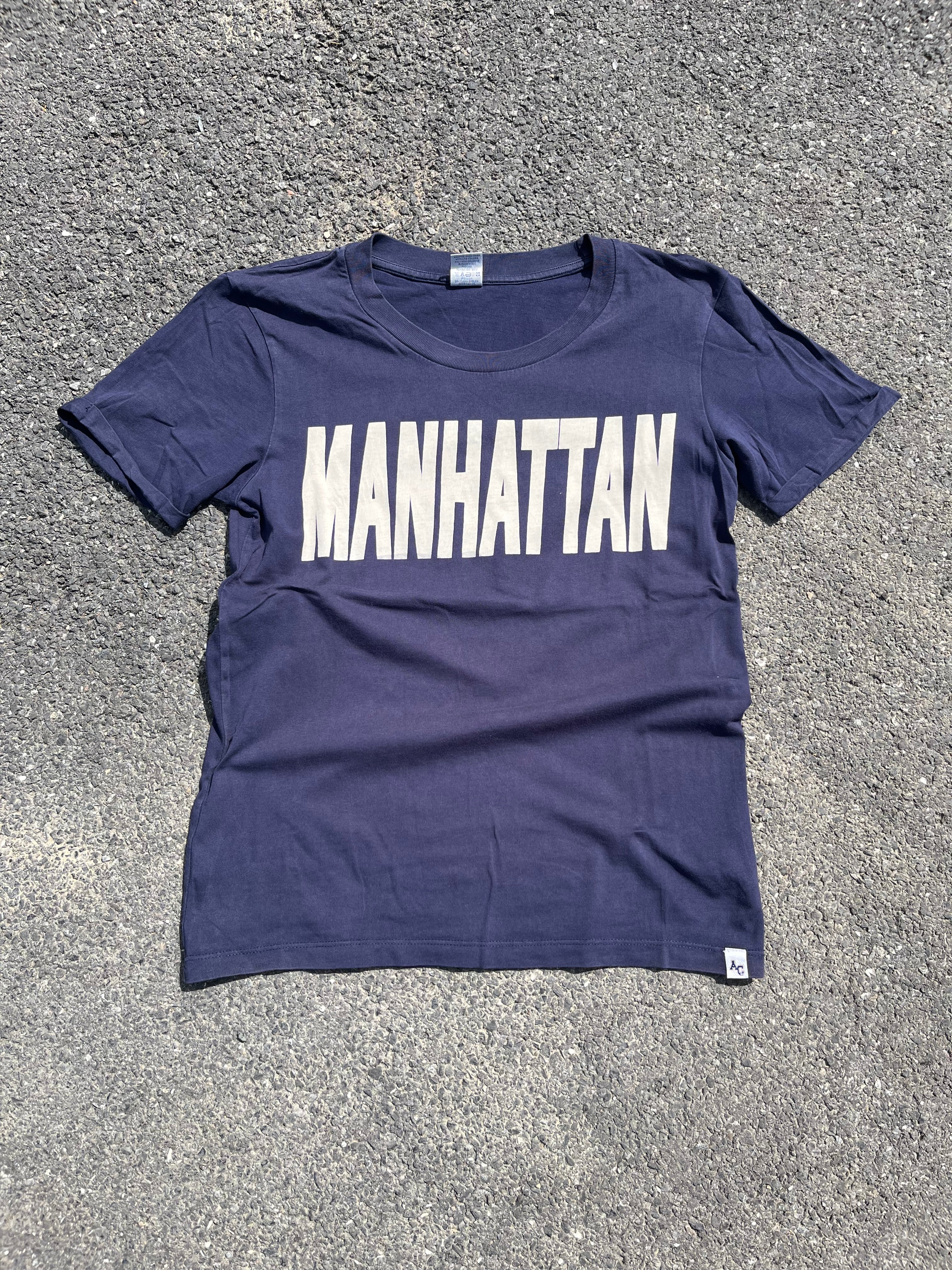 T-SHIRT "MANHATTAN" AMERICAN COLLEGE BLEU