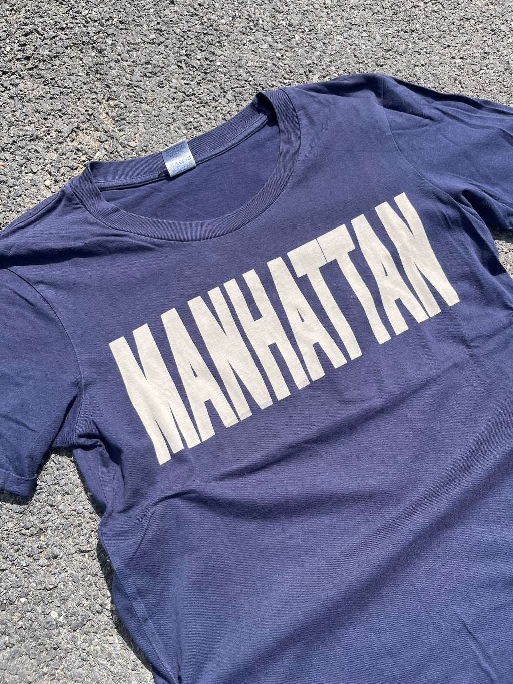 T-SHIRT "MANHATTAN" AMERICAN COLLEGE BLEU