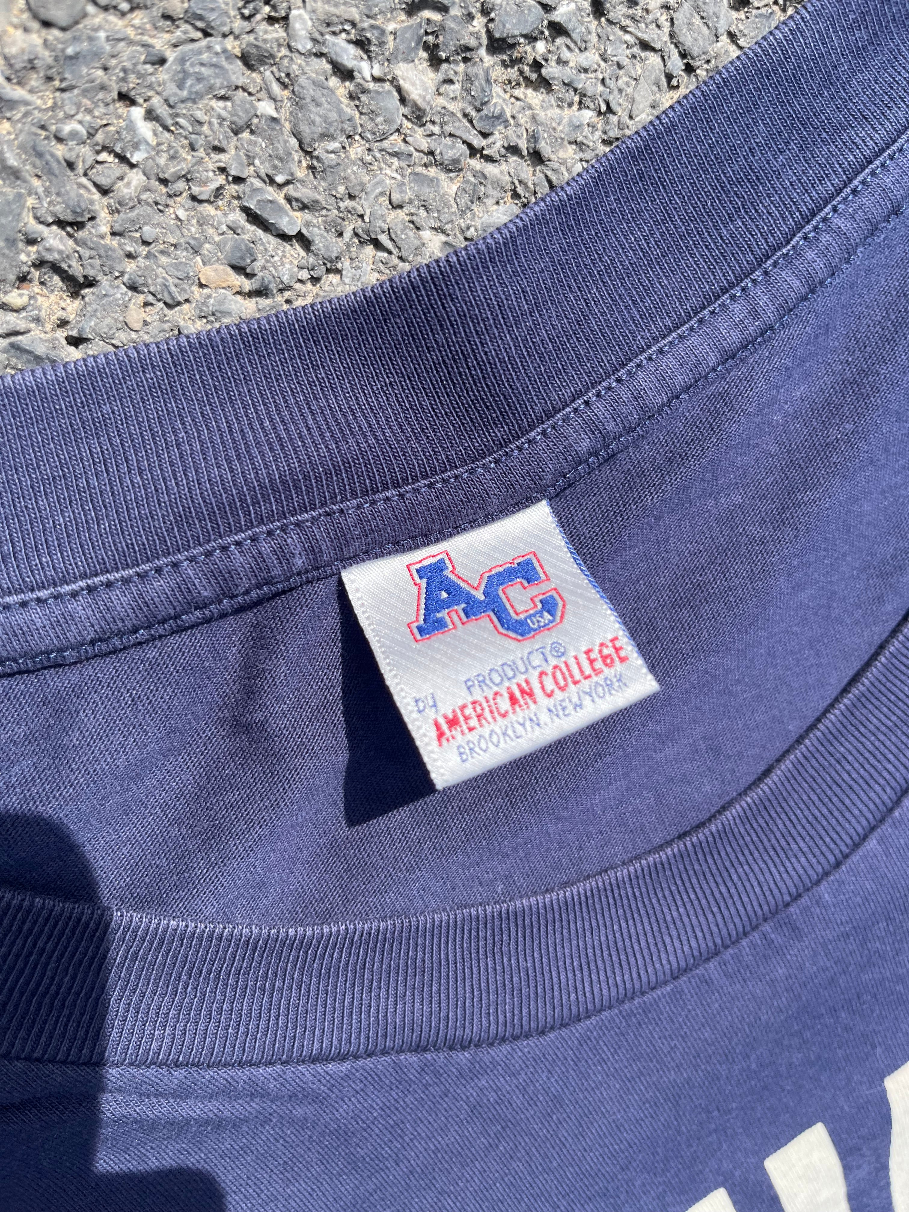 T-SHIRT "MANHATTAN" AMERICAN COLLEGE BLEU