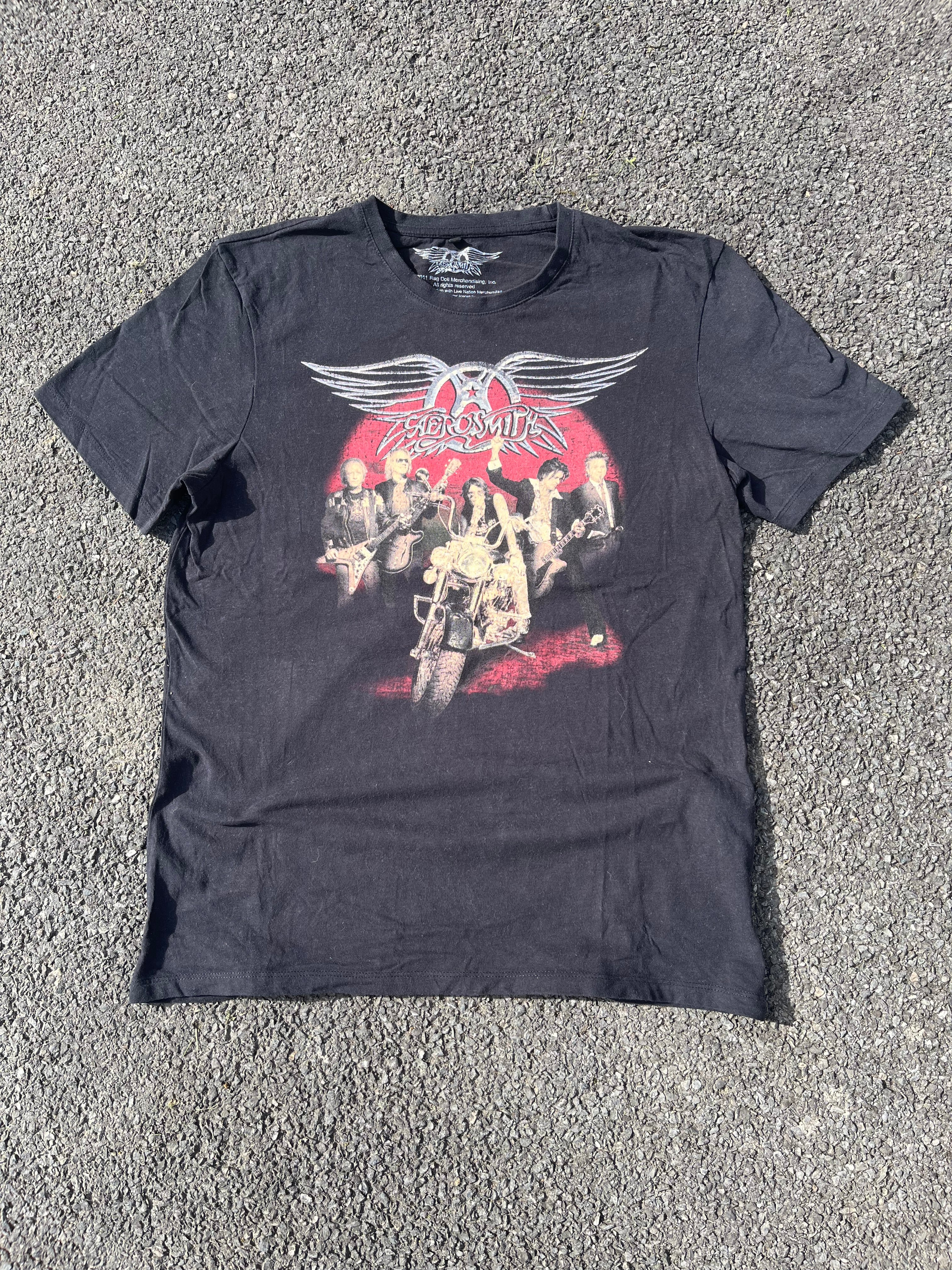 T-SHIRT DE CONCERT AEROSMITH NOIR