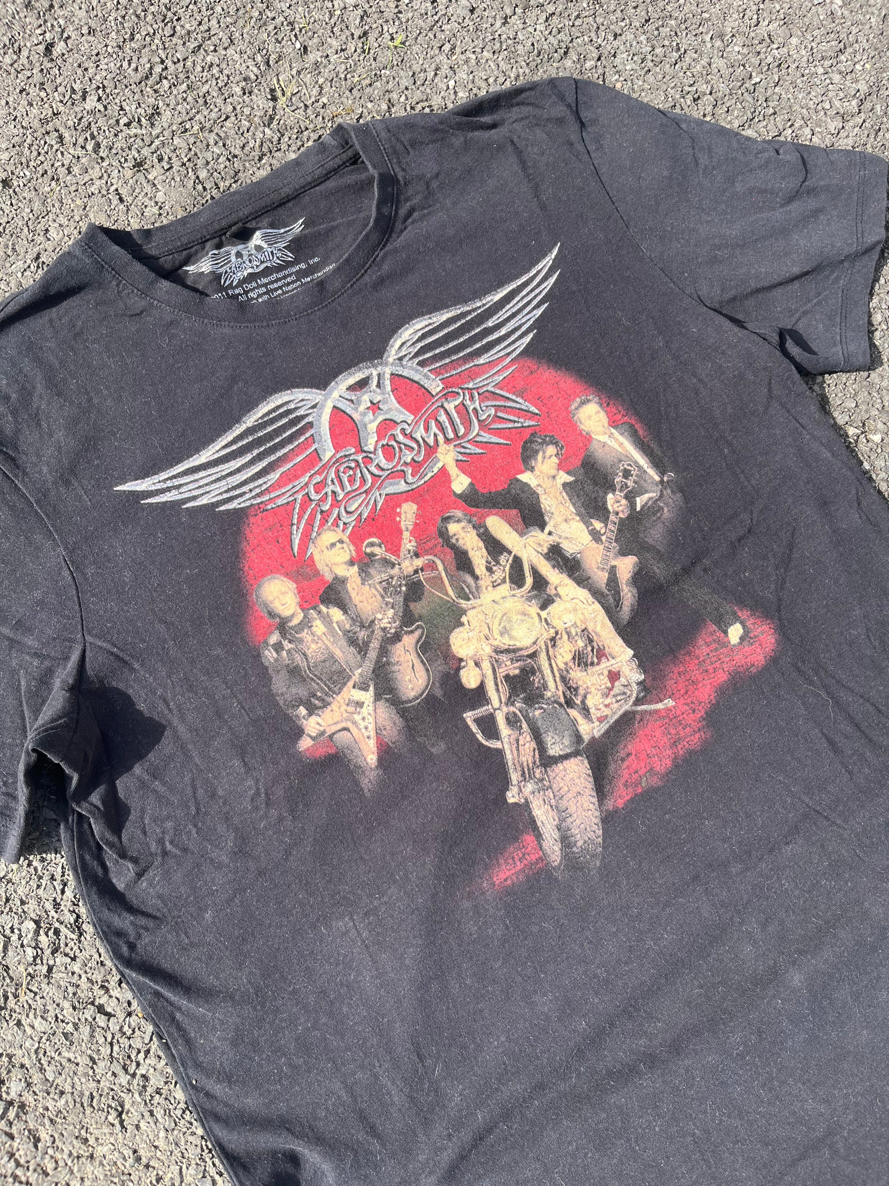 T-SHIRT DE CONCERT AEROSMITH NOIR
