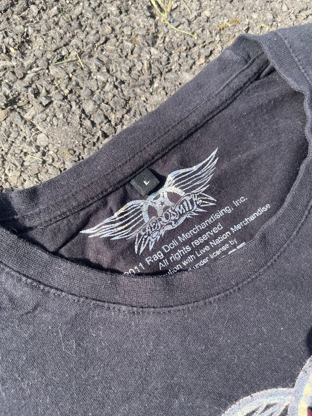 T-SHIRT DE CONCERT AEROSMITH NOIR
