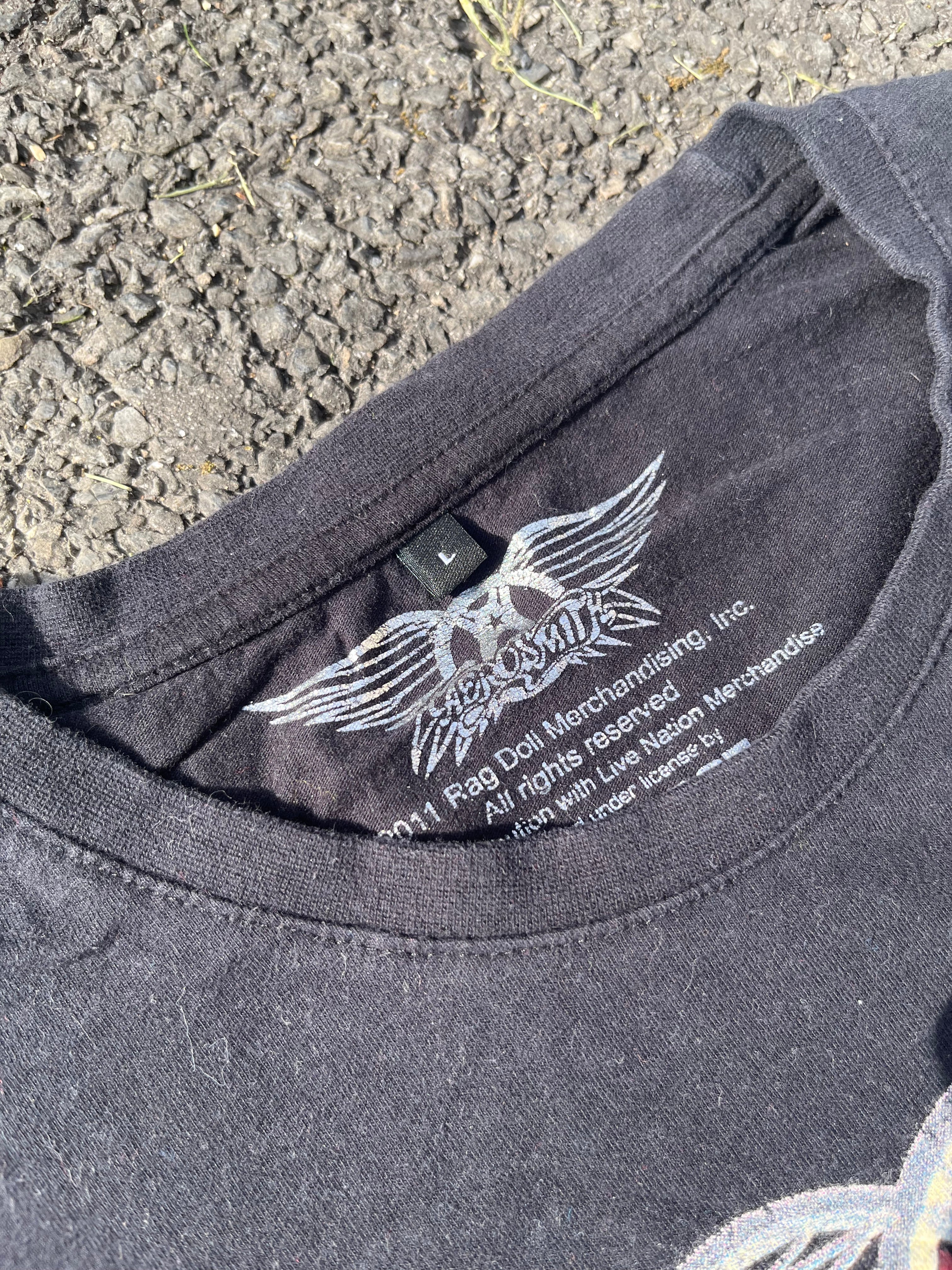 T-SHIRT DE CONCERT AEROSMITH NOIR