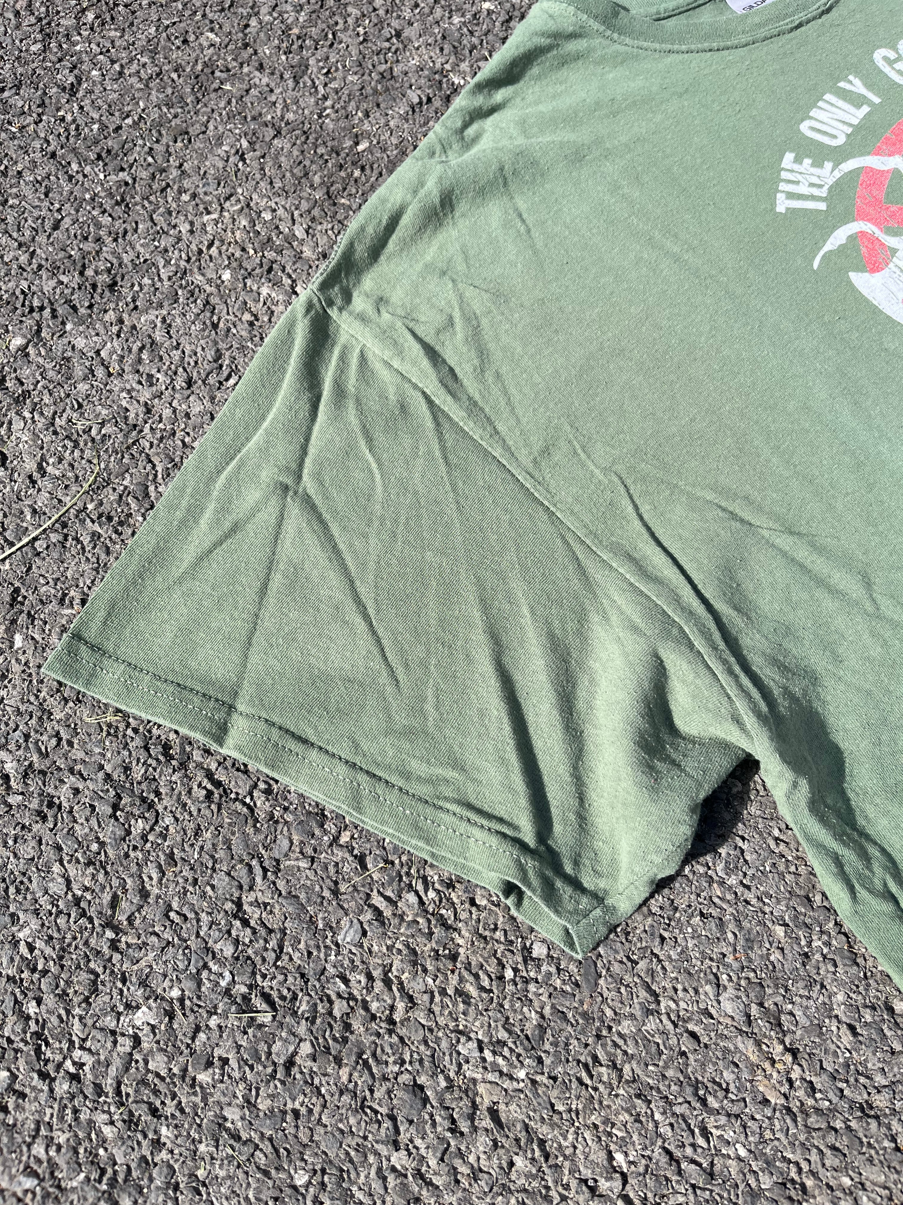 T-SHIRT GRAPHIQUE VERT