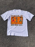 T-SHIRT GRAPHIQUE SINGLE STITCH HARLEM NY BLANC