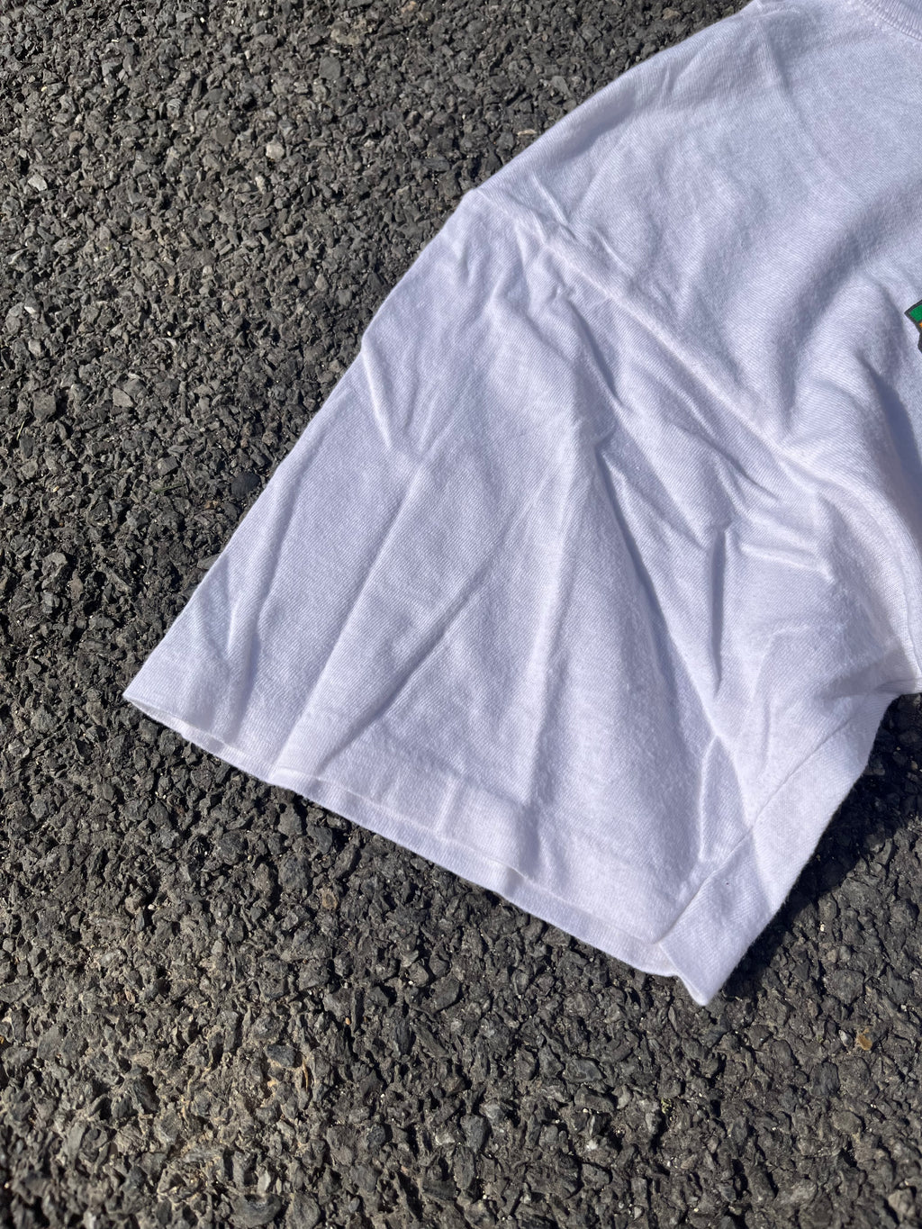 T-SHIRT GRAPHIQUE SINGLE STITCH HARLEM NY BLANC