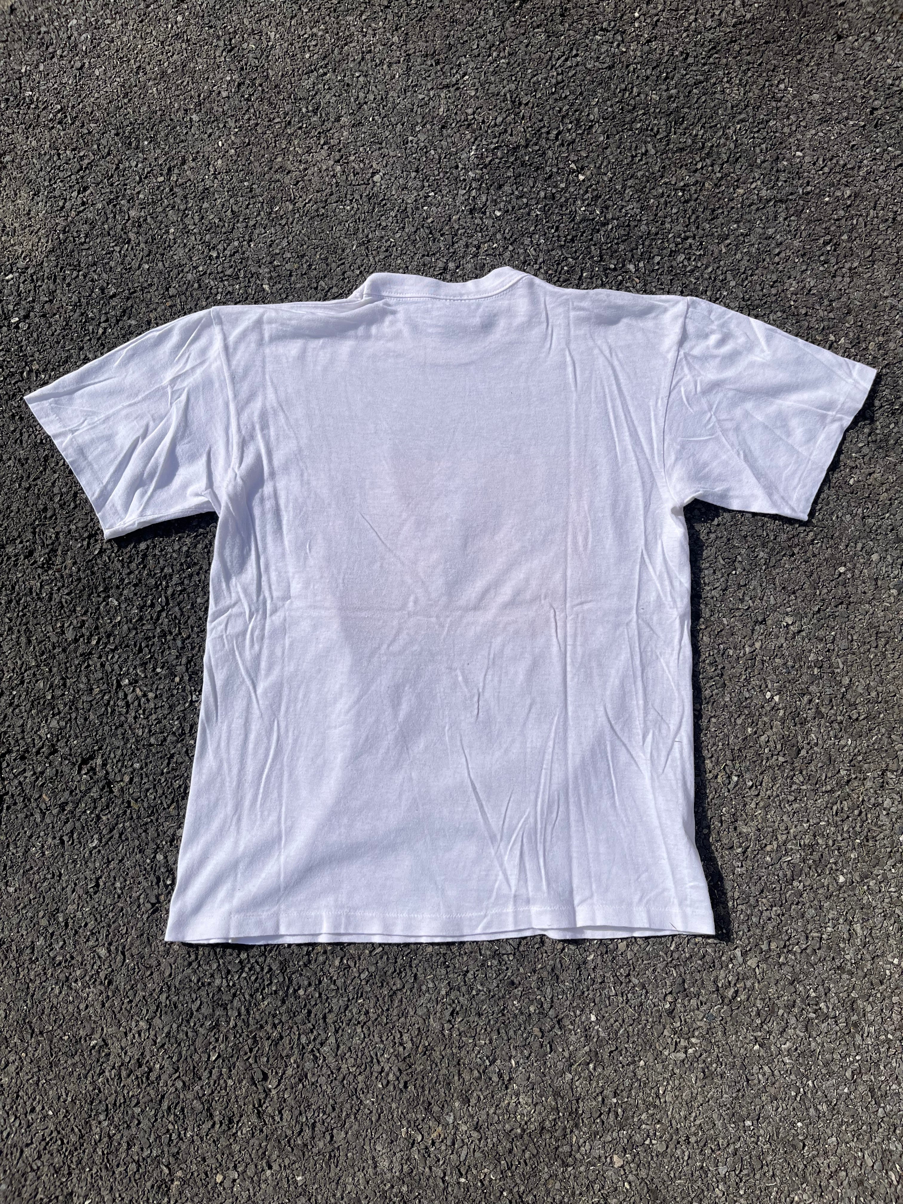 T-SHIRT GRAPHIQUE SINGLE STITCH HARLEM NY BLANC