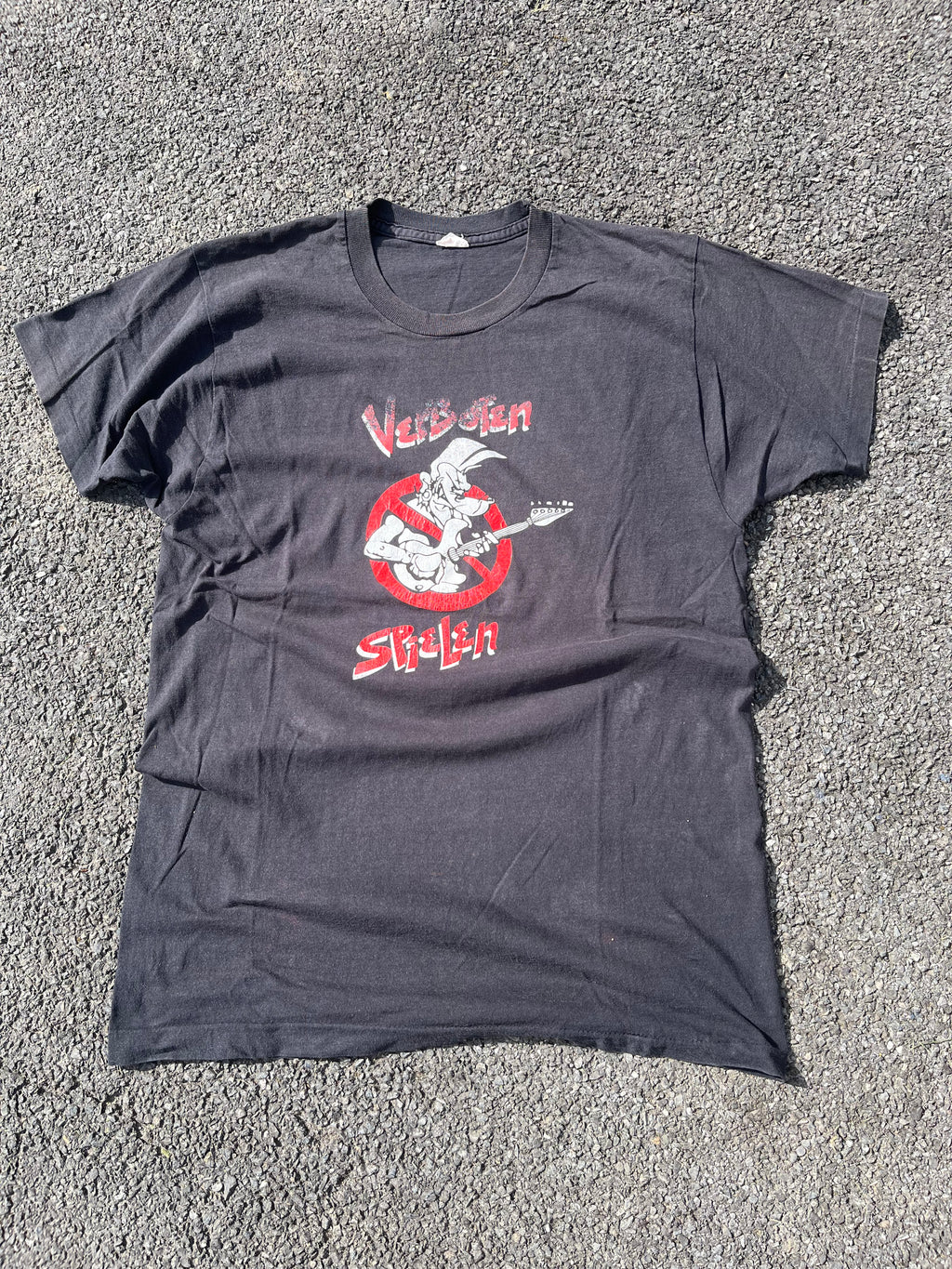 T-SHIRT GRAPHIQUE ROCK SINGLE STITCH NOIR