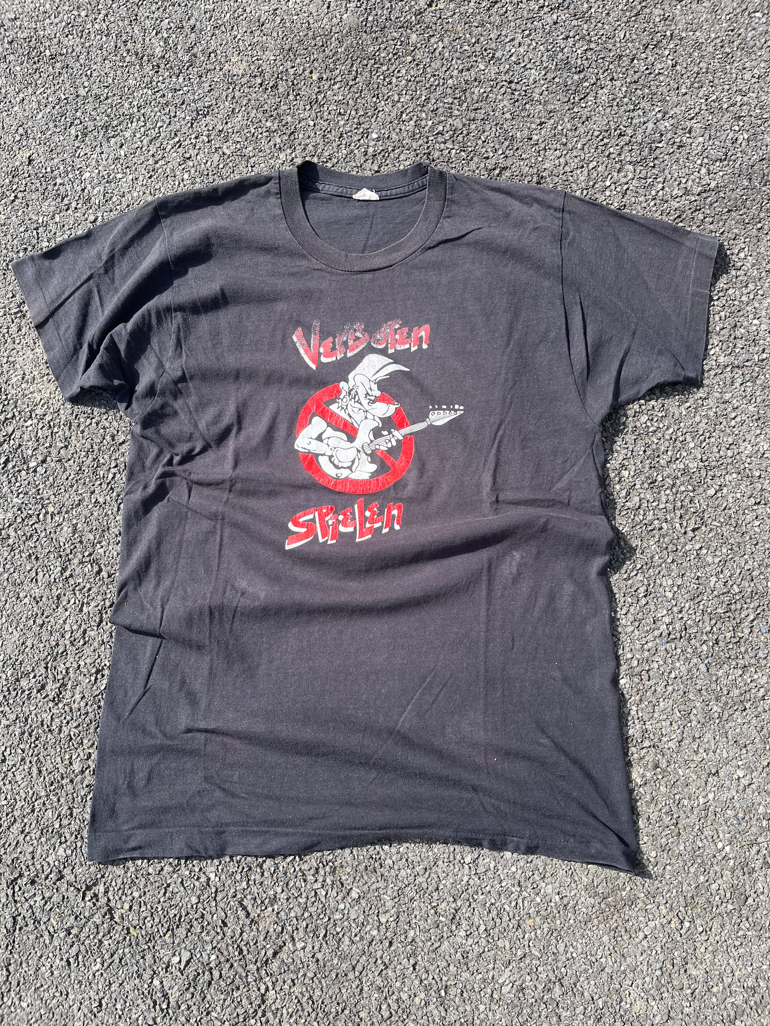 T-SHIRT GRAPHIQUE ROCK SINGLE STITCH NOIR
