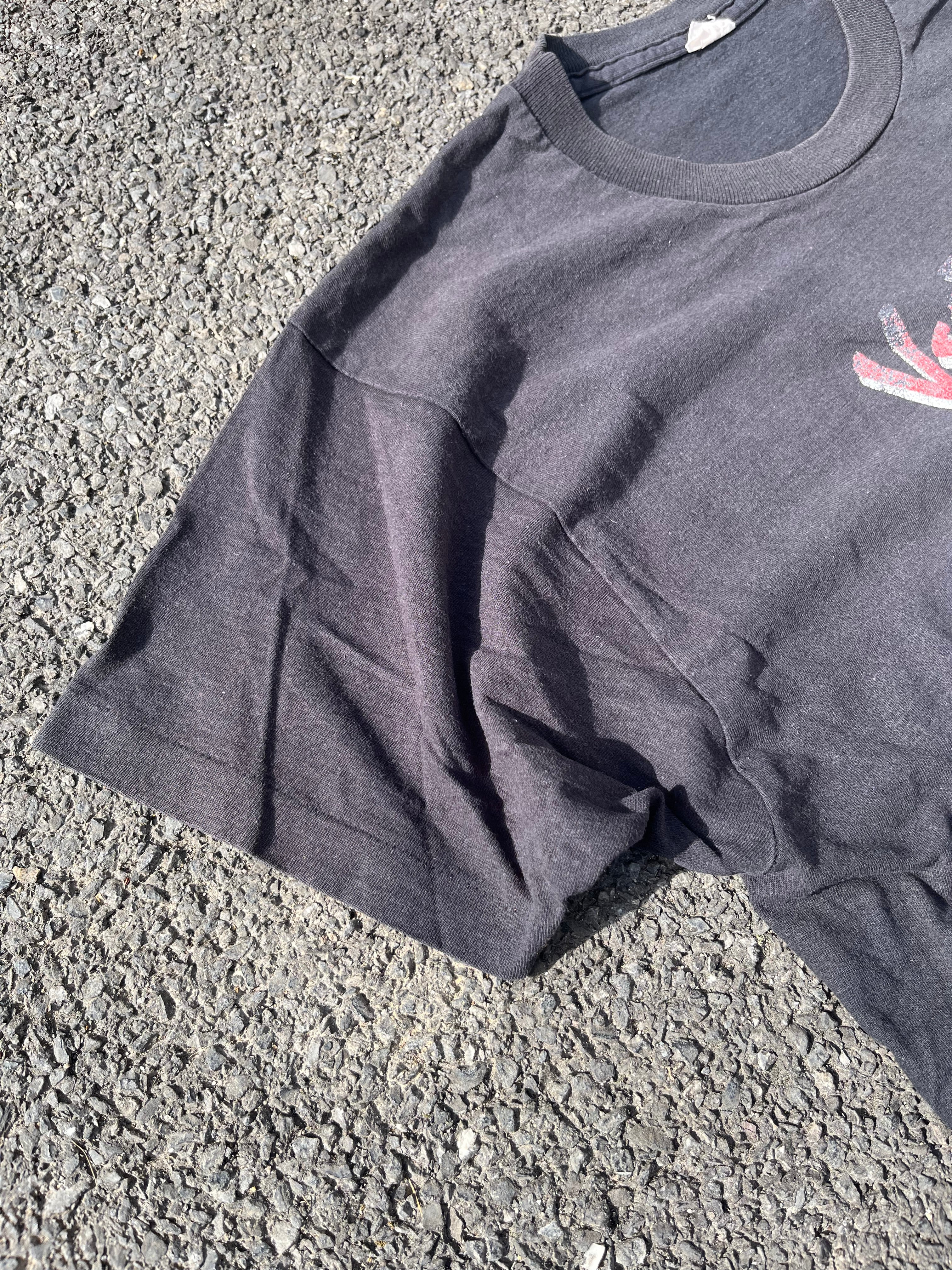 T-SHIRT GRAPHIQUE ROCK SINGLE STITCH NOIR