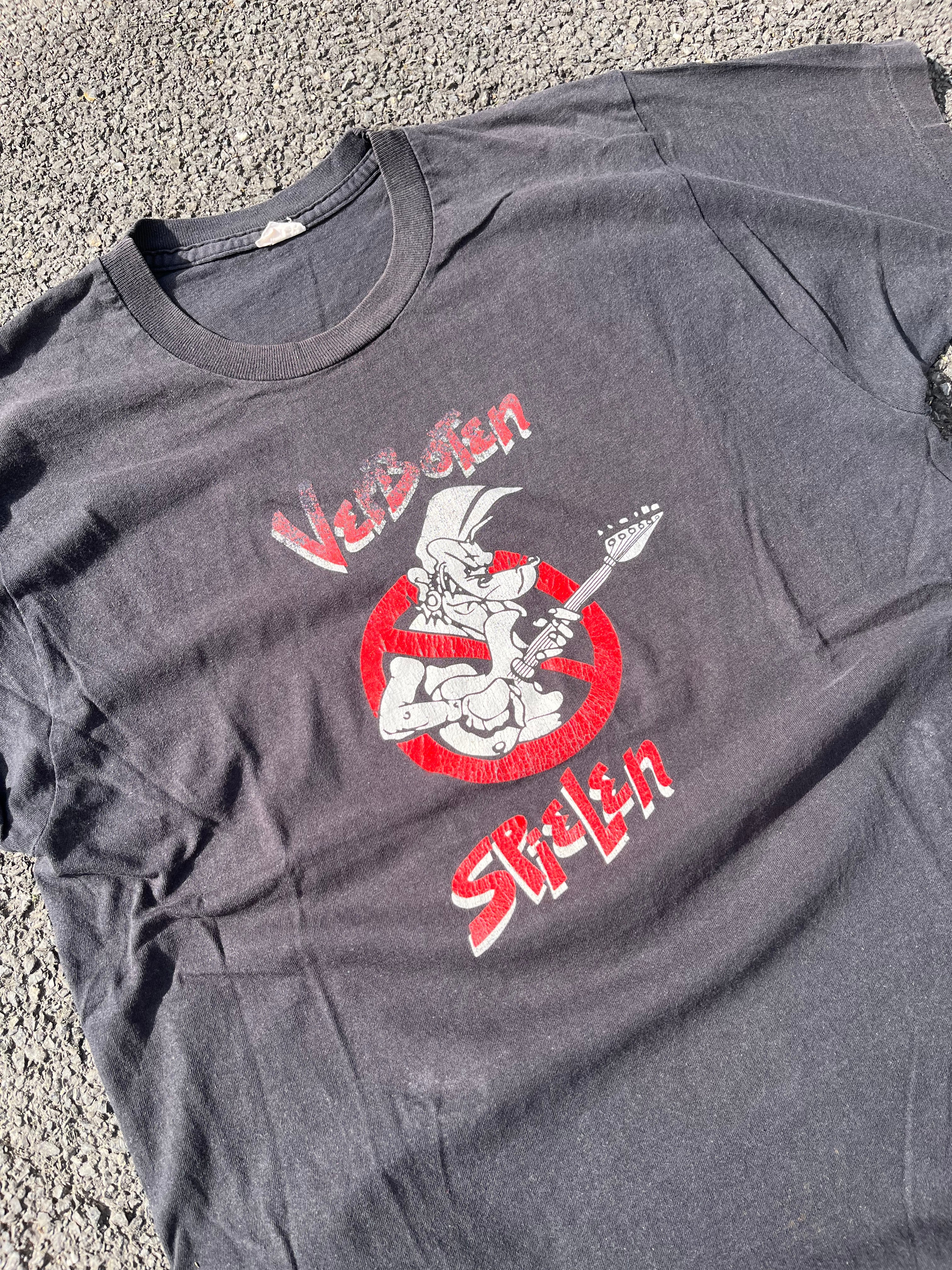 T-SHIRT GRAPHIQUE ROCK SINGLE STITCH NOIR
