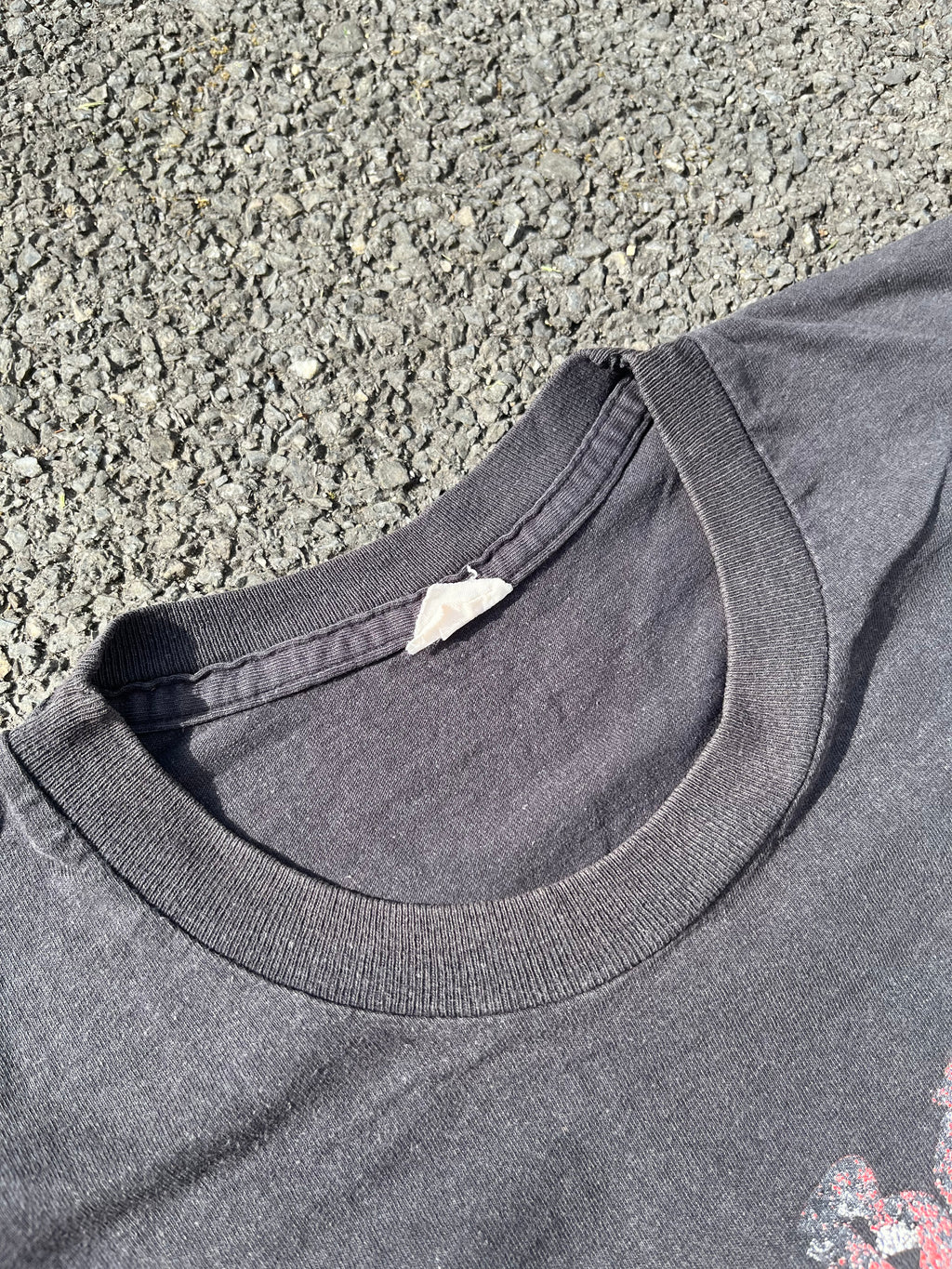 T-SHIRT GRAPHIQUE ROCK SINGLE STITCH NOIR