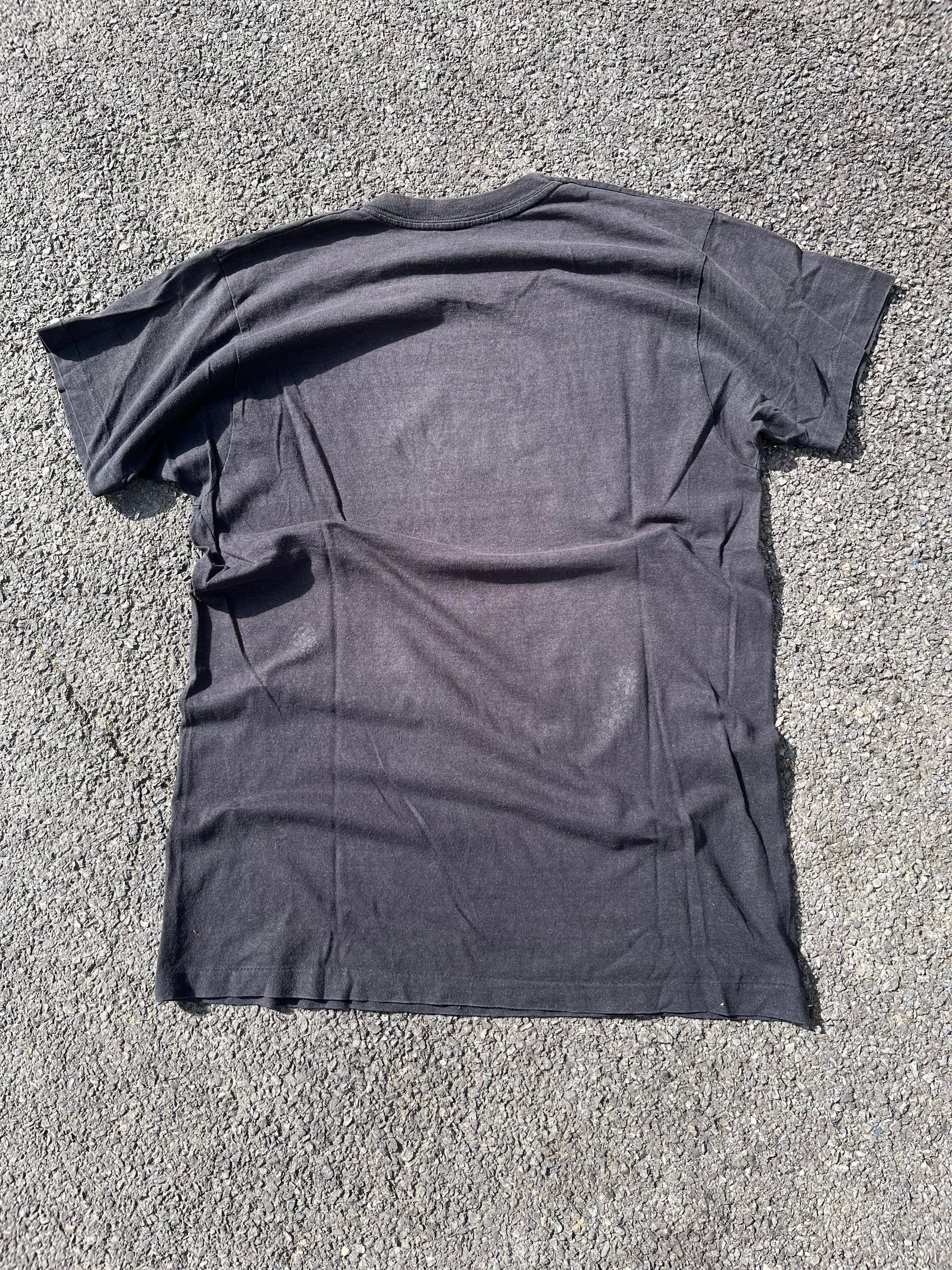 T-SHIRT GRAPHIQUE ROCK SINGLE STITCH NOIR