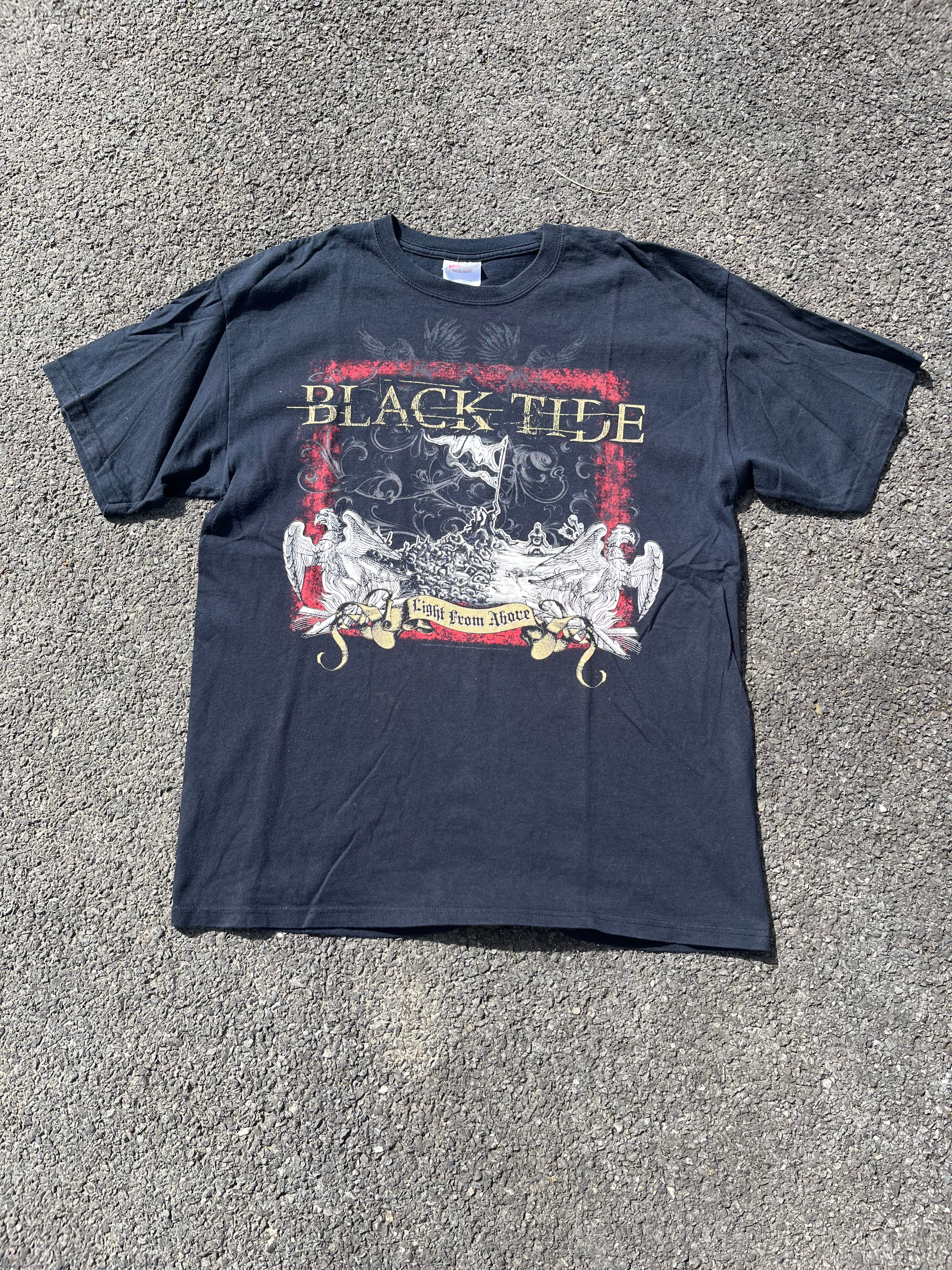 T-SHIRT BLACK TIDE ANNÉE 2000 NOIR