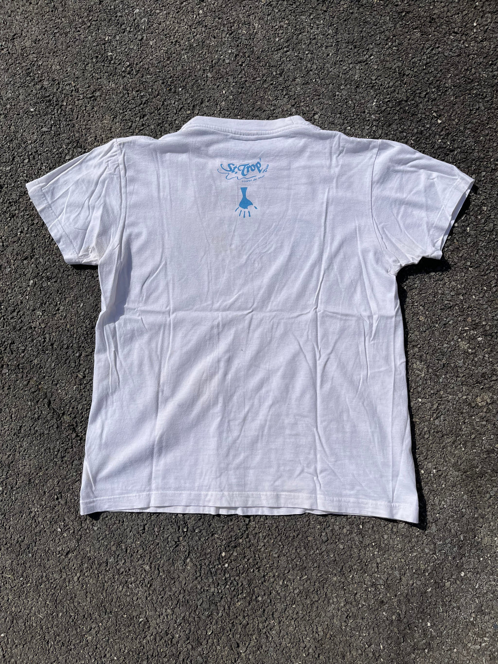 T-SHIRT SOUVENIR ST TROPEZ BLANC