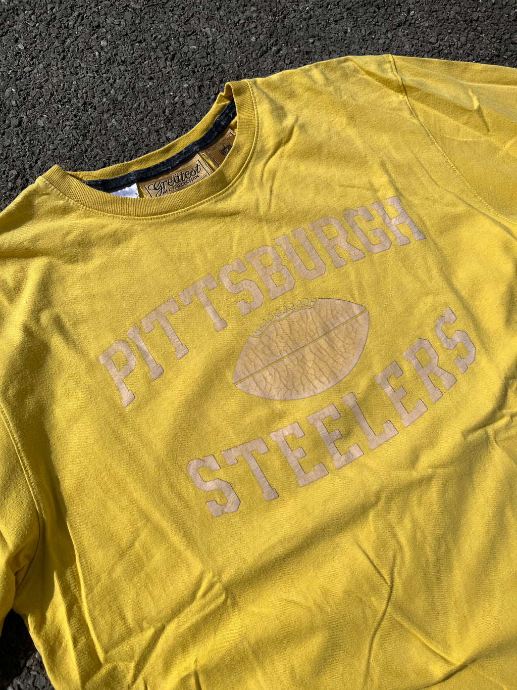 T-SHIRT NFL SINGLE STITCH JAUNE