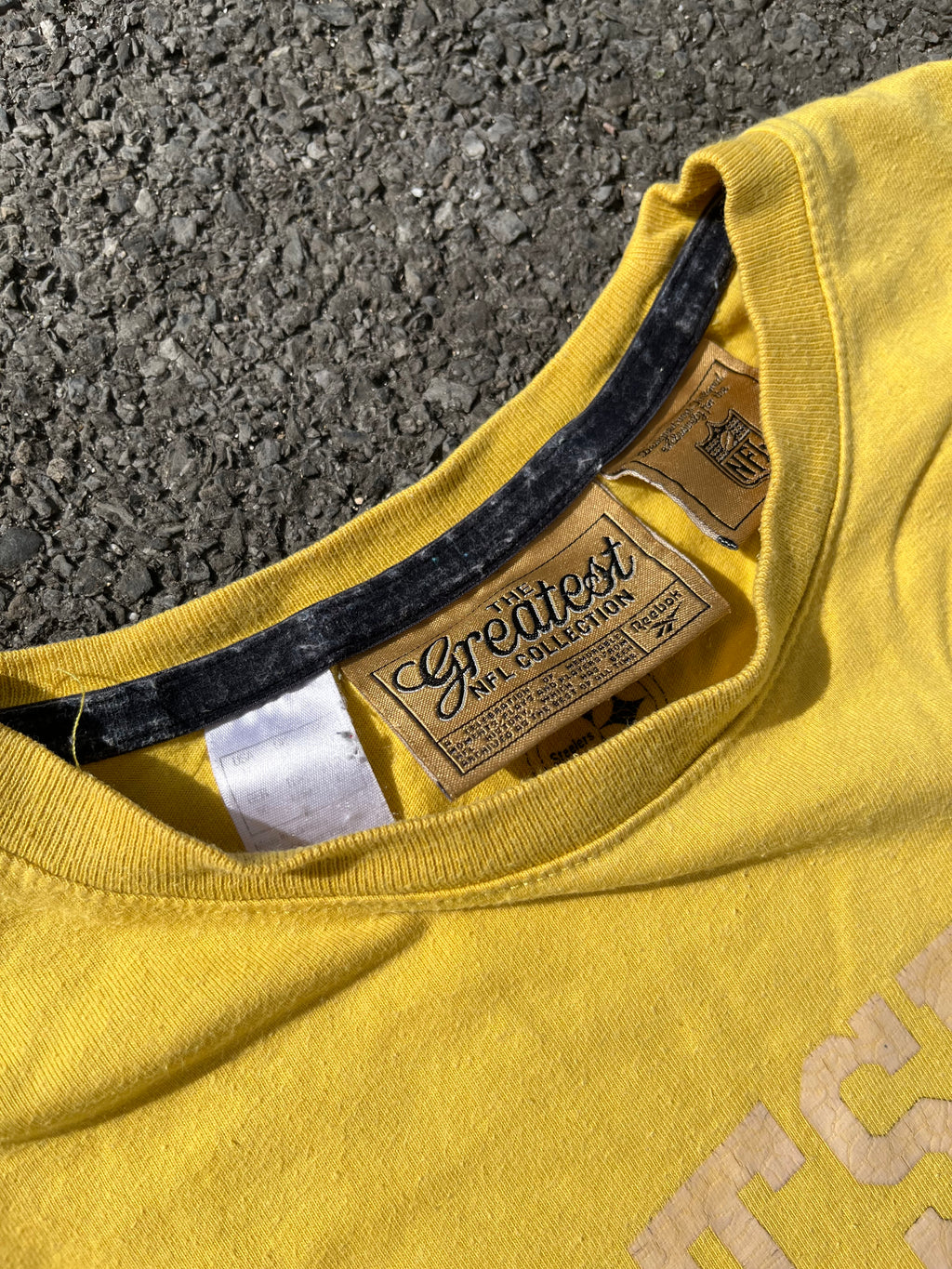 T-SHIRT NFL SINGLE STITCH JAUNE