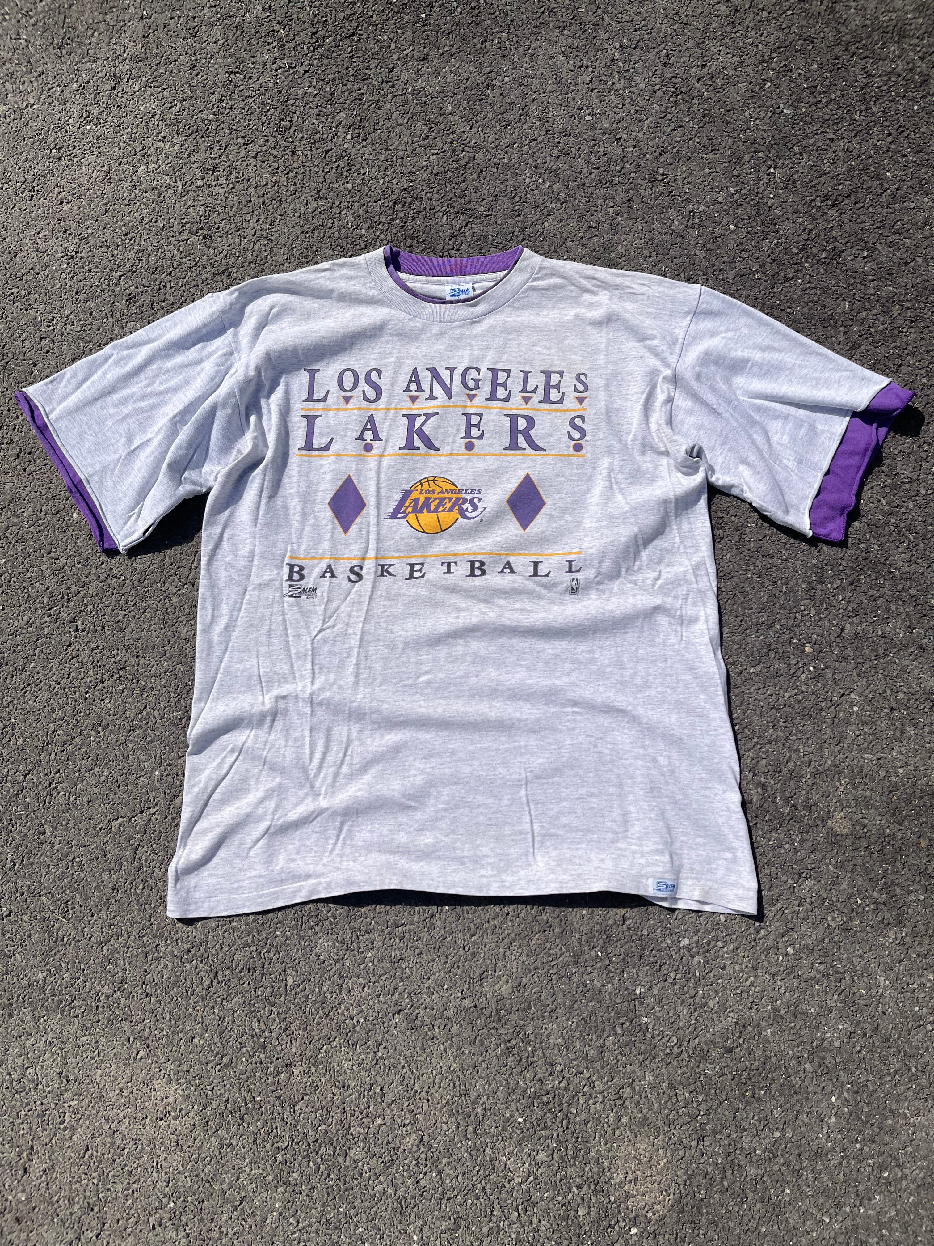 T-SHIRT LAKERS ANNÉE 1990 GRIS