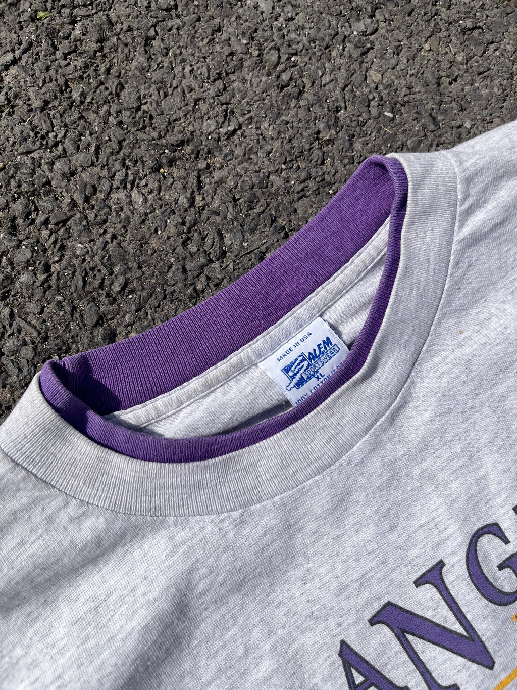 T-SHIRT LAKERS ANNÉE 1990 GRIS