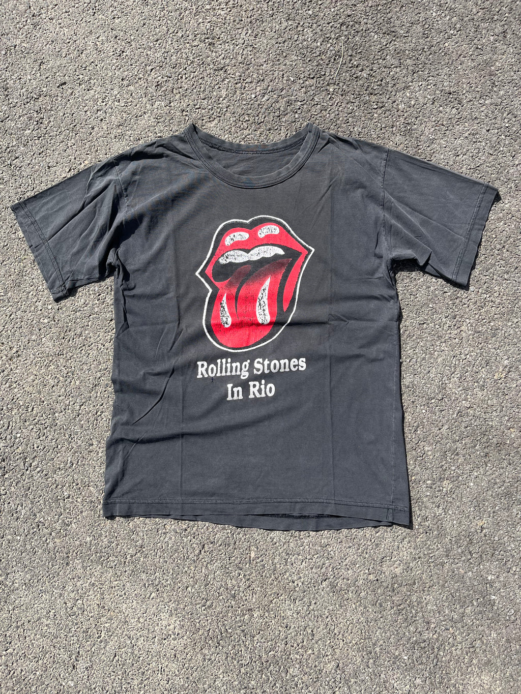 T-SHIRT ROLLING STONES RIO ANNÉE 2000 NOIR