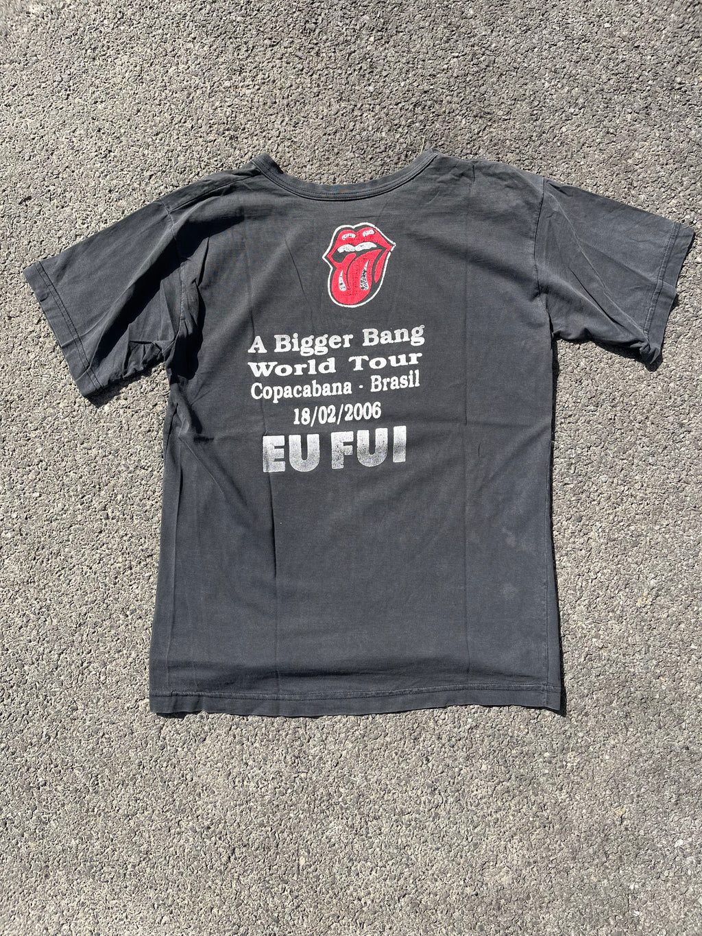 T-SHIRT ROLLING STONES RIO ANNÉE 2000 NOIR