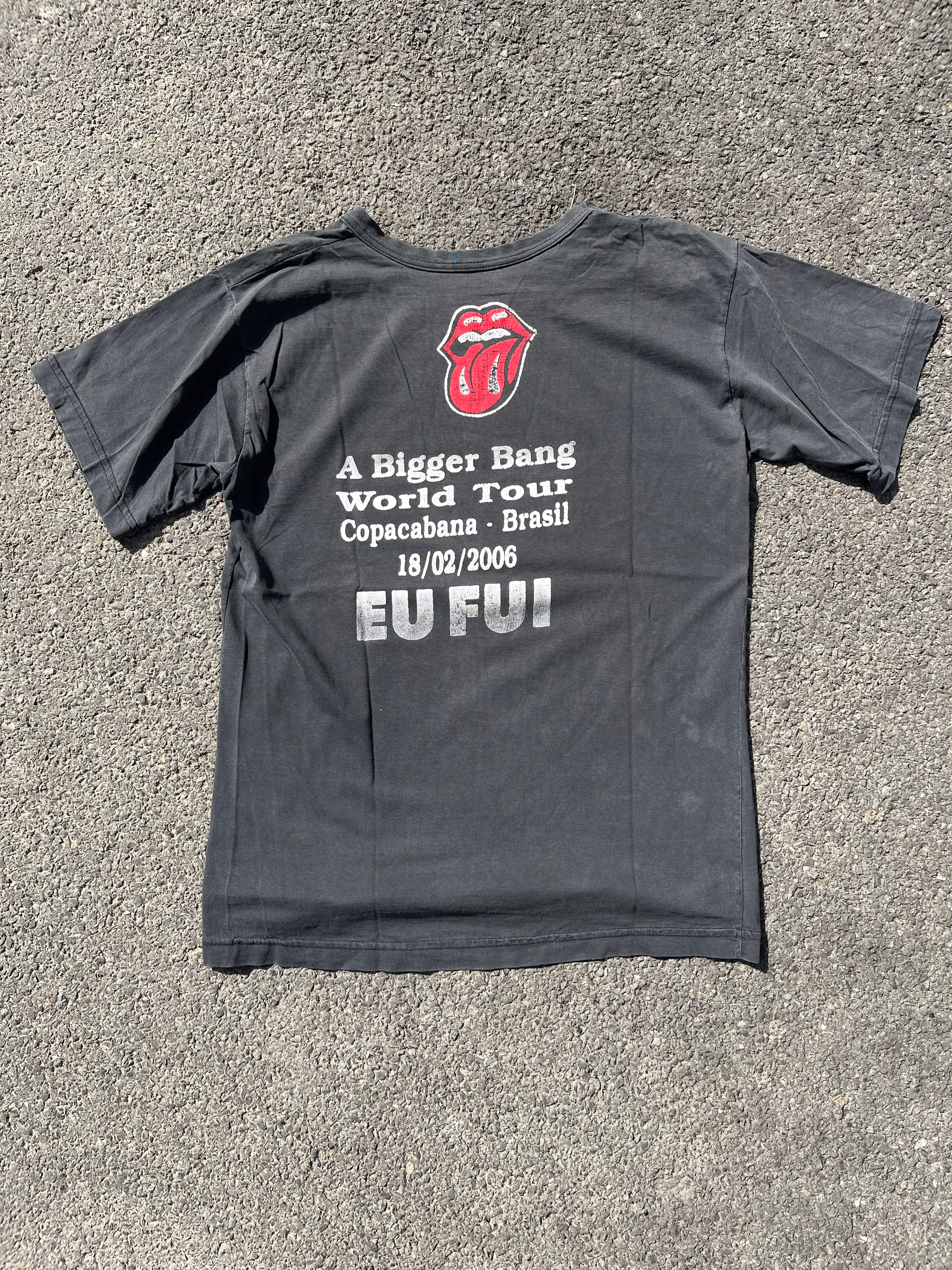 T-SHIRT ROLLING STONES RIO ANNÉE 2000 NOIR