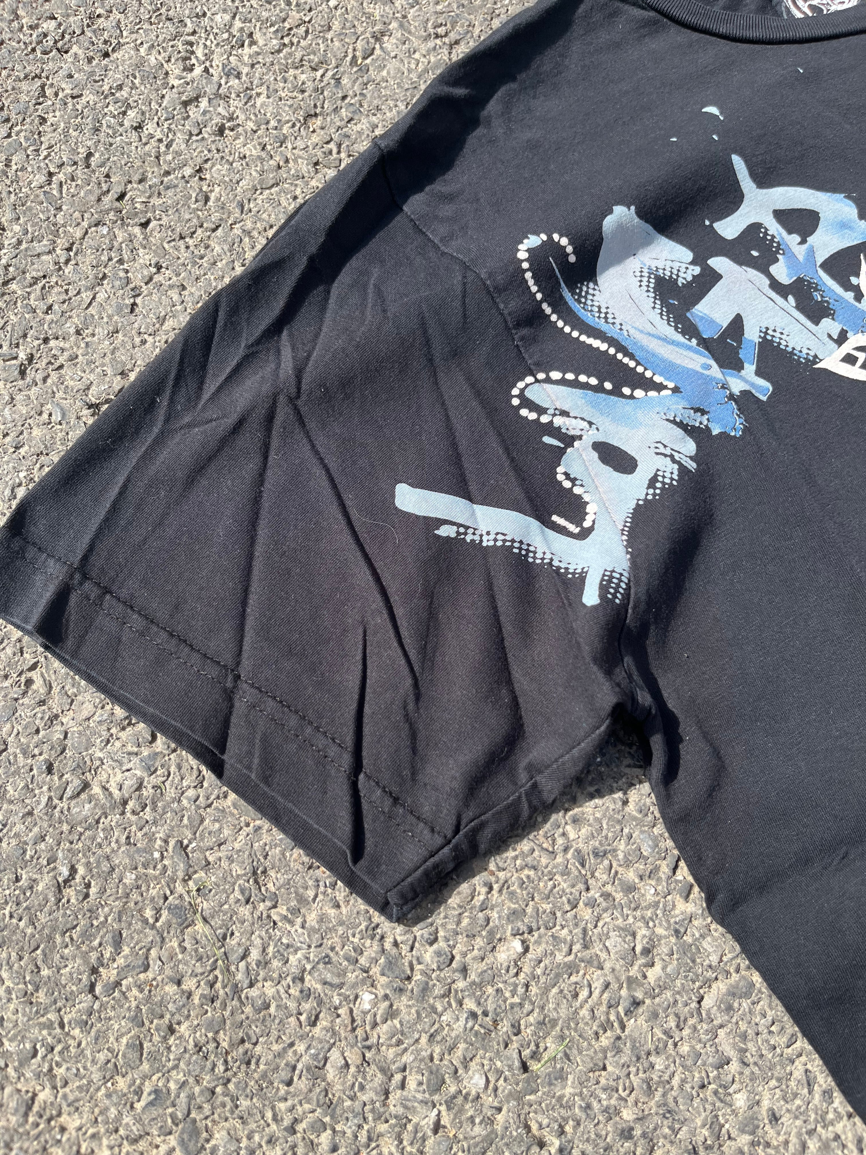 T-SHIRT LONGBOARD ANNÉE 2000 NOIR