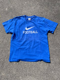 T-SHIRT NIKE FOOTBALL BLEU ANNÉE 2000