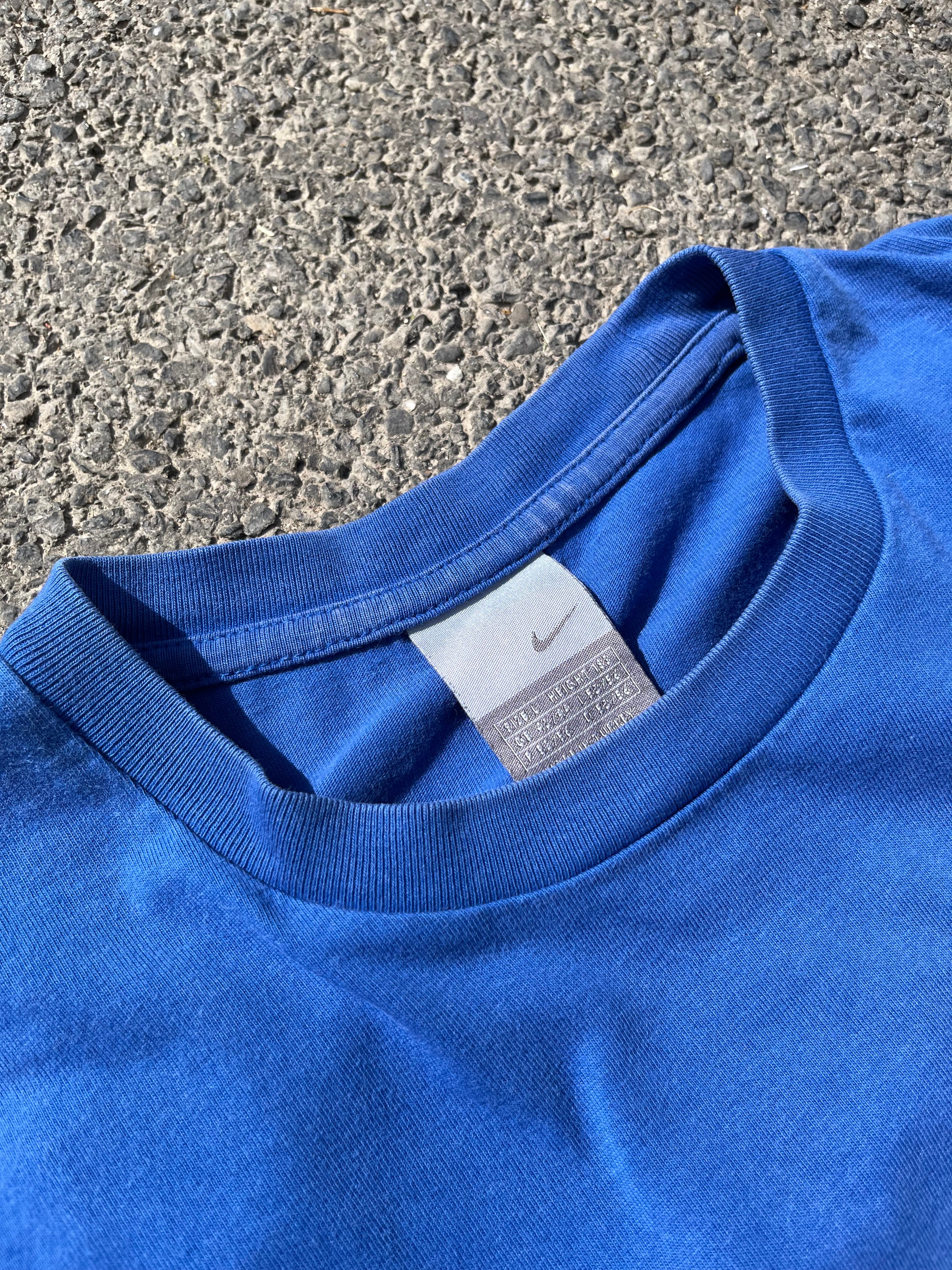 T-SHIRT NIKE FOOTBALL BLEU ANNÉE 2000