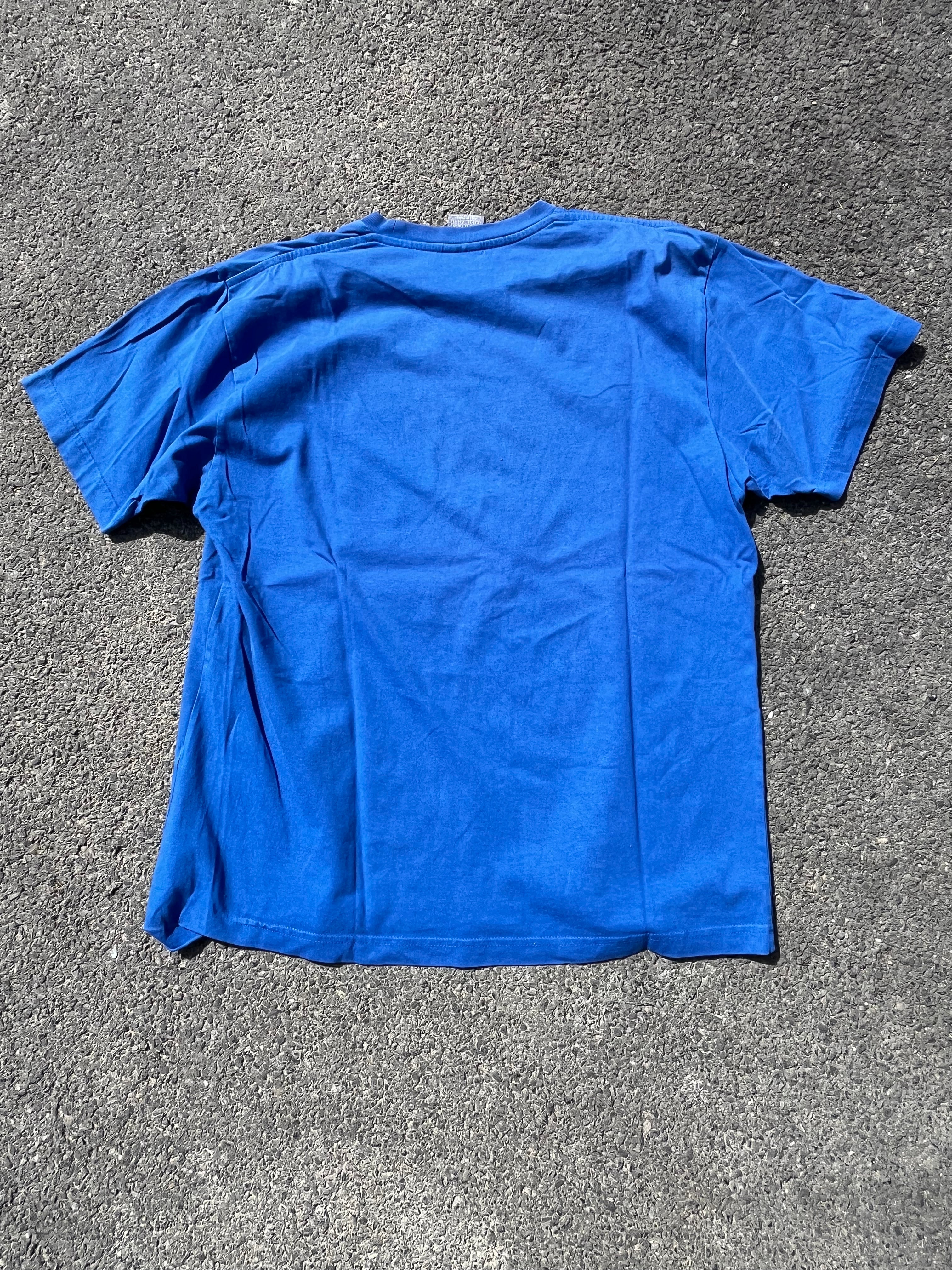 T-SHIRT NIKE FOOTBALL BLEU ANNÉE 2000