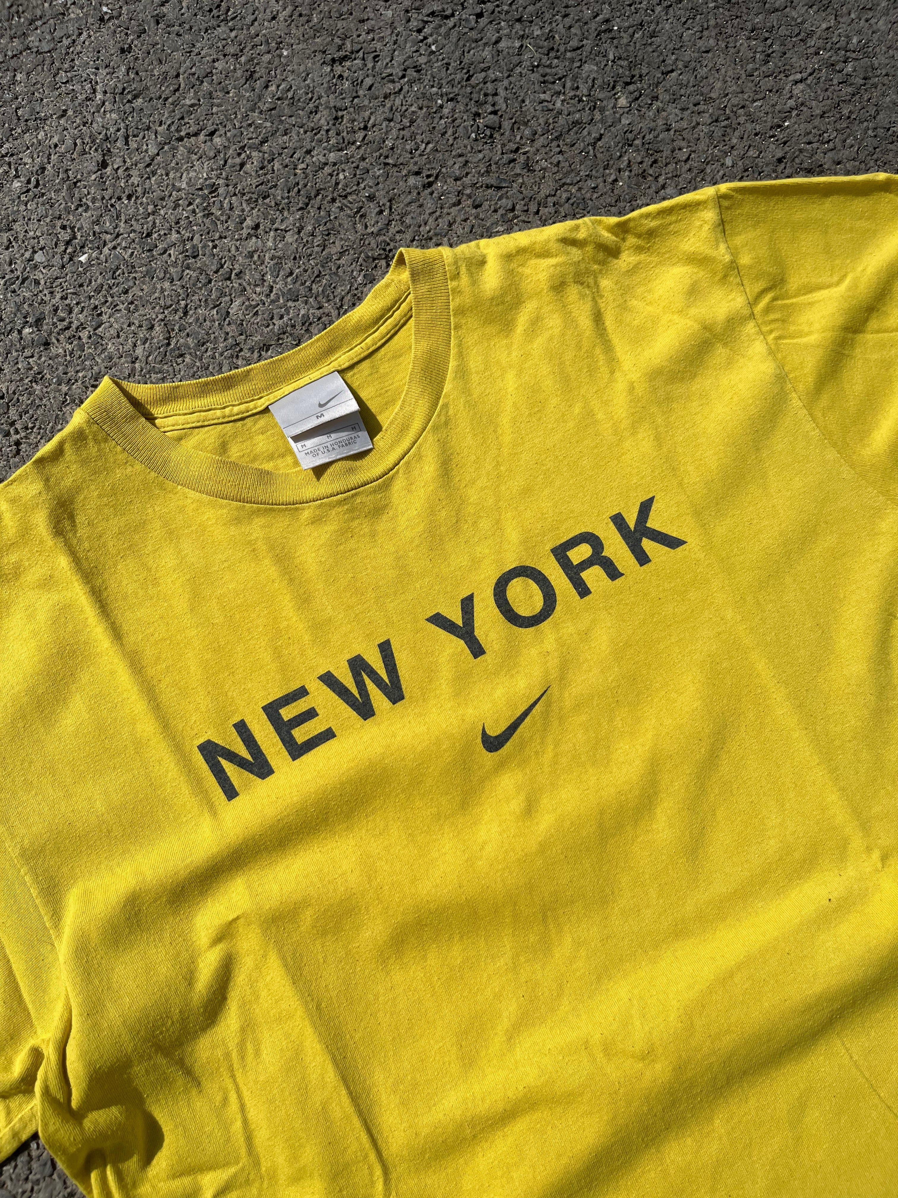 T-SHIRT NIKE NEW YORK ANNÉE 2000 JAUNE