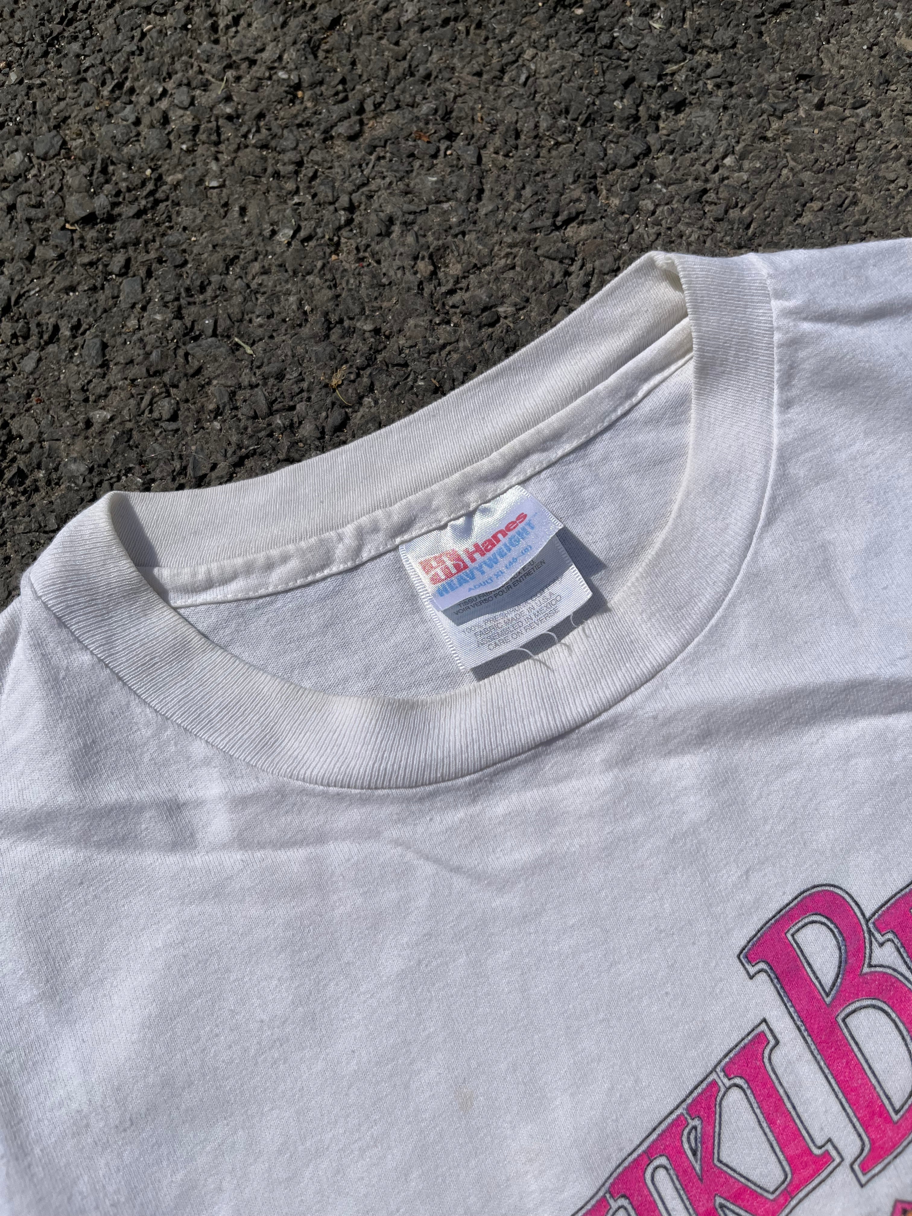 T-SHIRT SOUVENIR HAWAI SINGLE STITCH BLANC