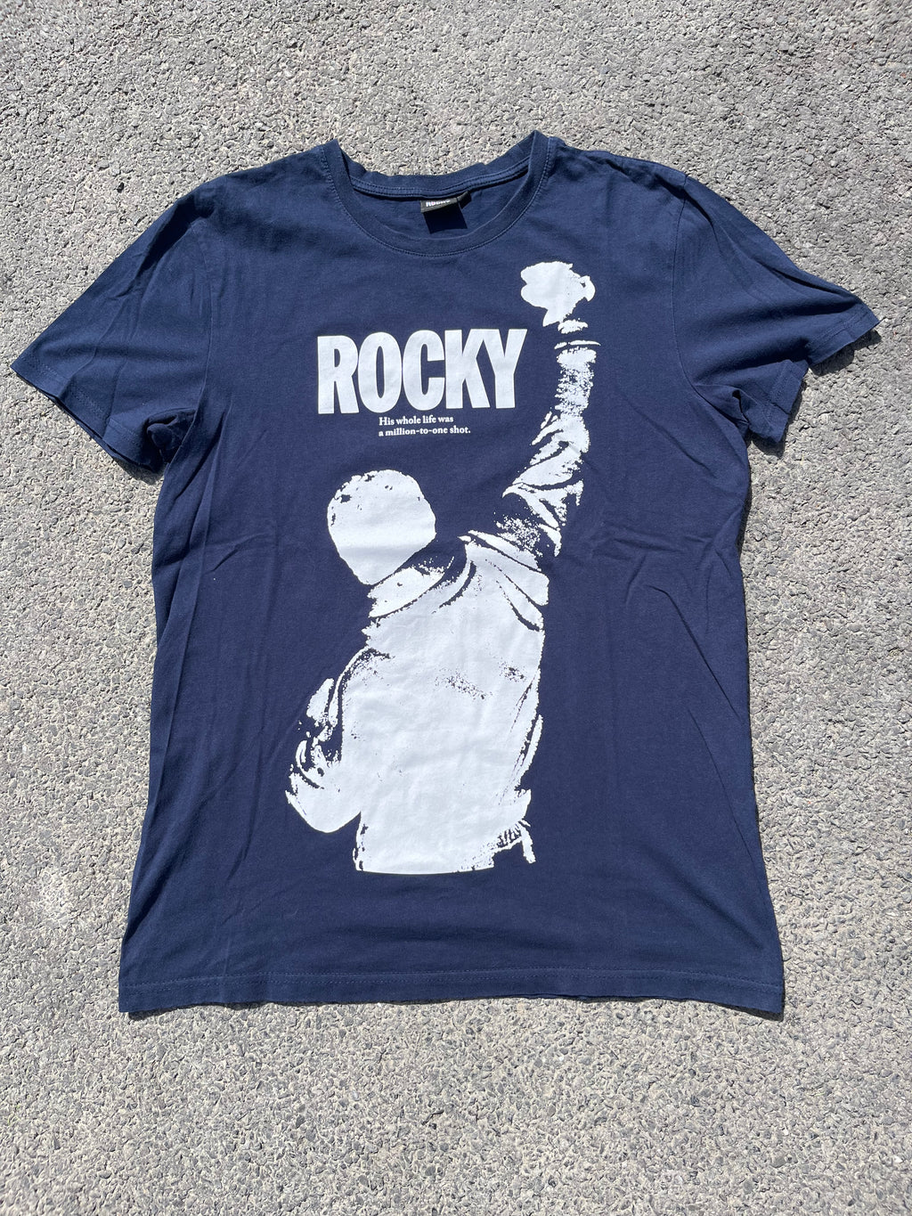 T-SHIRT ROCKY ANNÉE 2000 BLEU