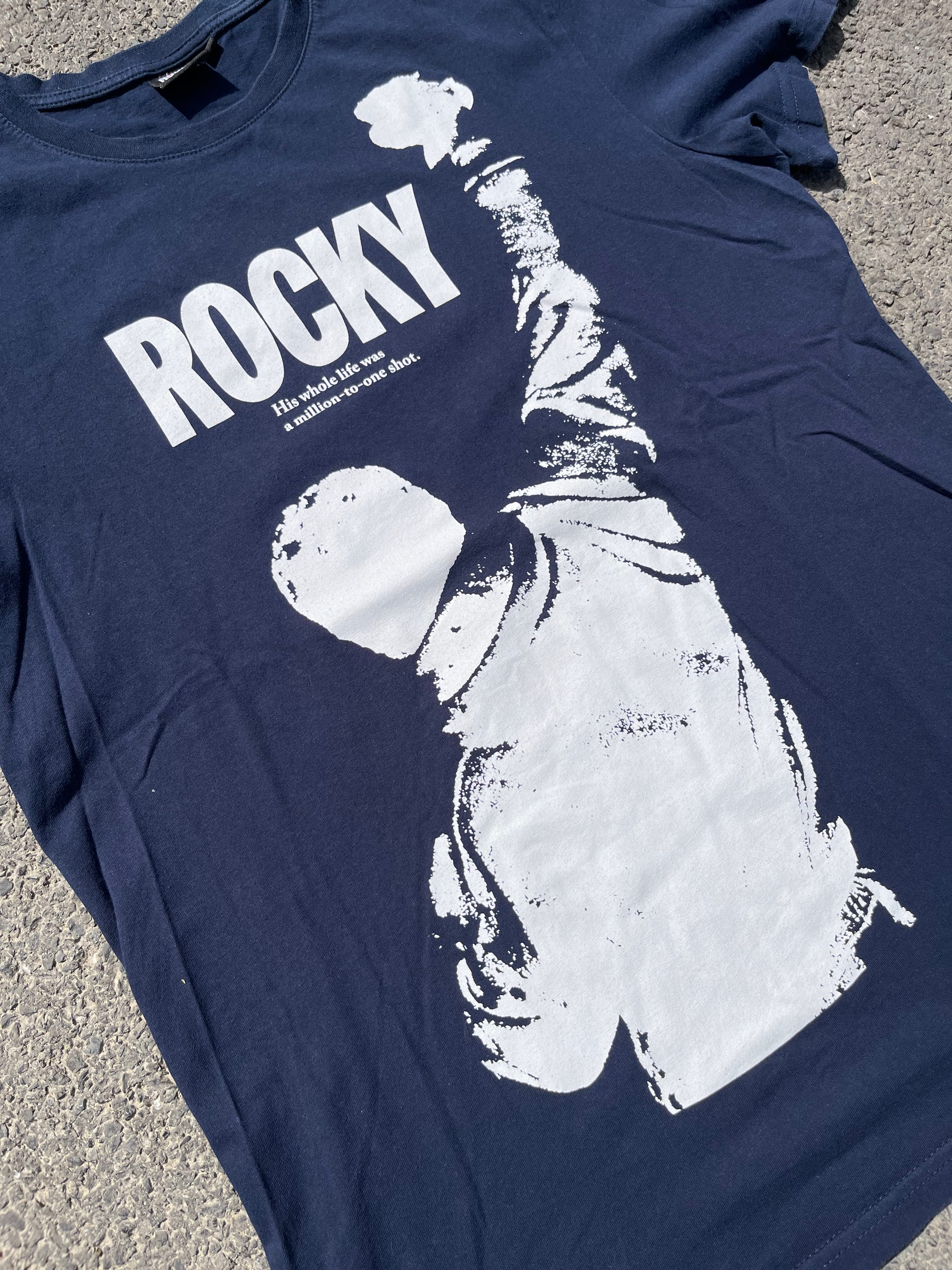 T-SHIRT ROCKY ANNÉE 2000 BLEU