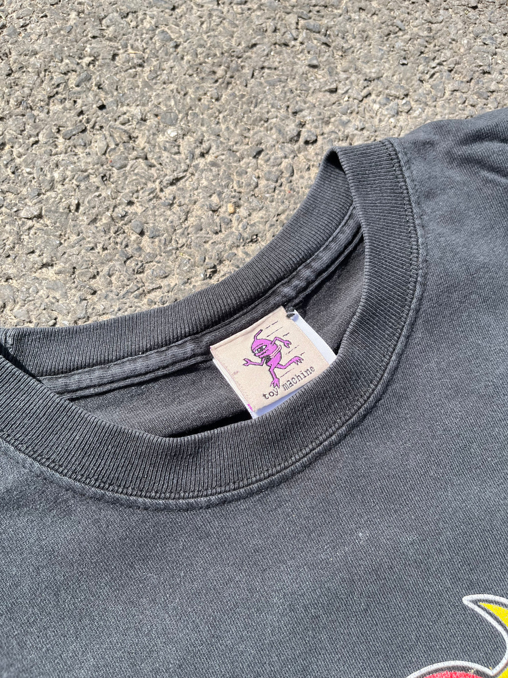 T-SHIRT TOY MACHINE ANNÉE 1990 NOIR