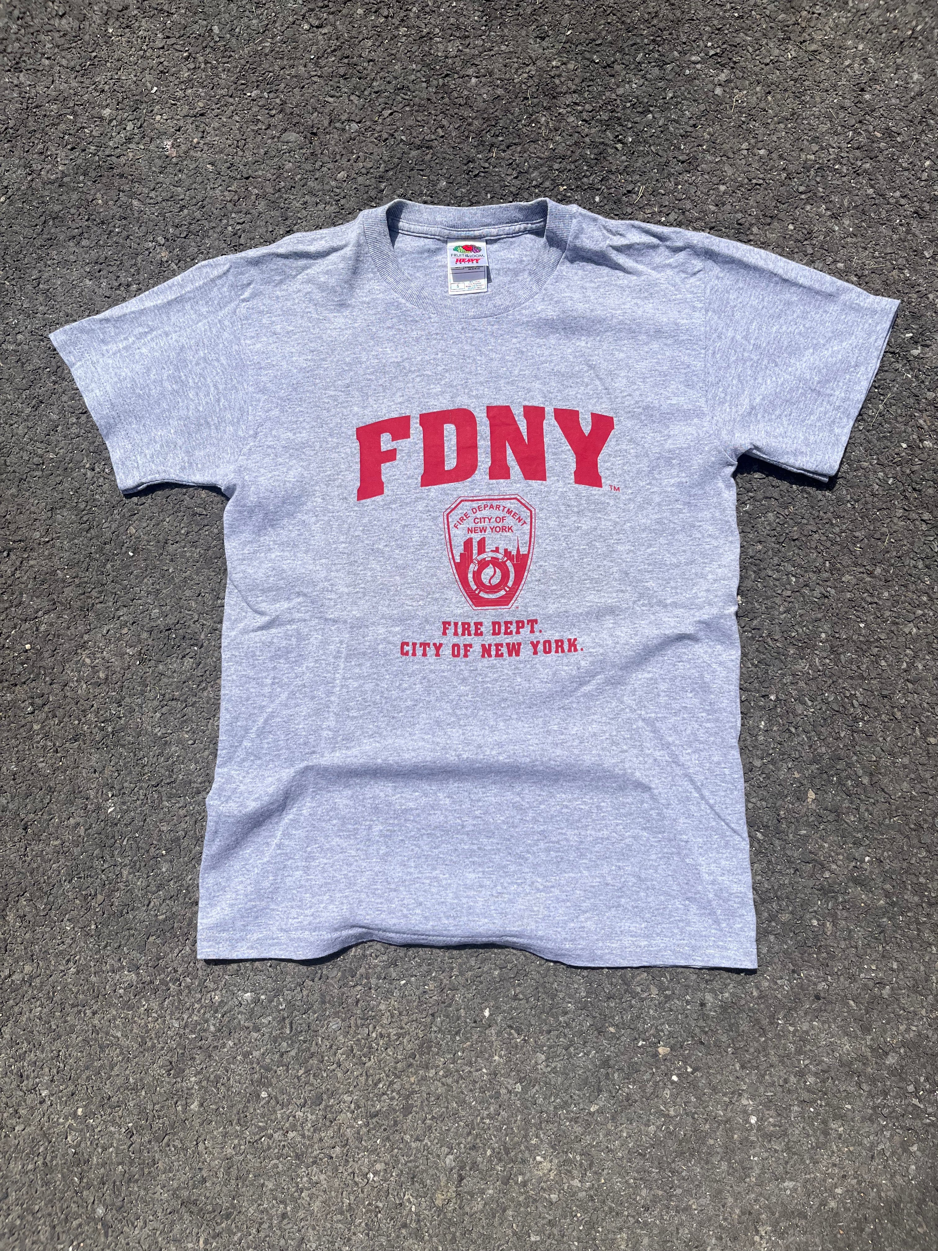 T-SHIRT DES POMPIERS DE NEW YORK GRIS