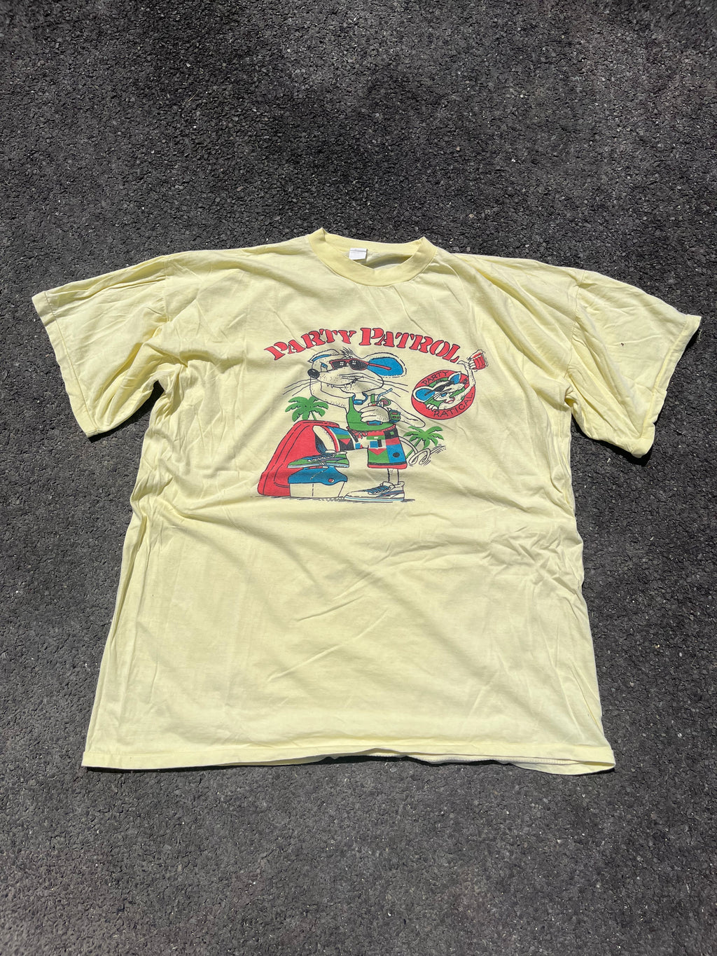 T-SHIRT GRAPHIQUE JAUNE SINGLE STITCH