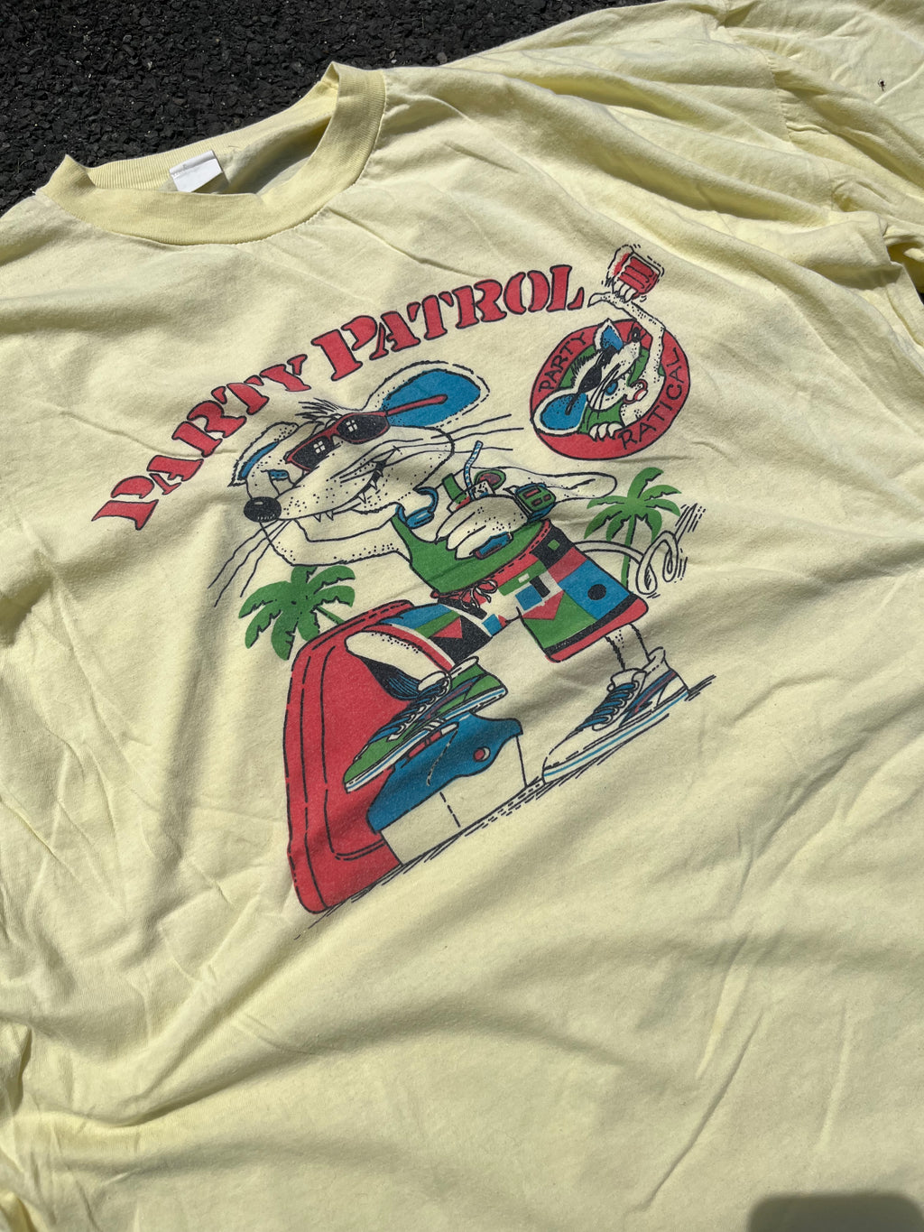 T-SHIRT GRAPHIQUE JAUNE SINGLE STITCH