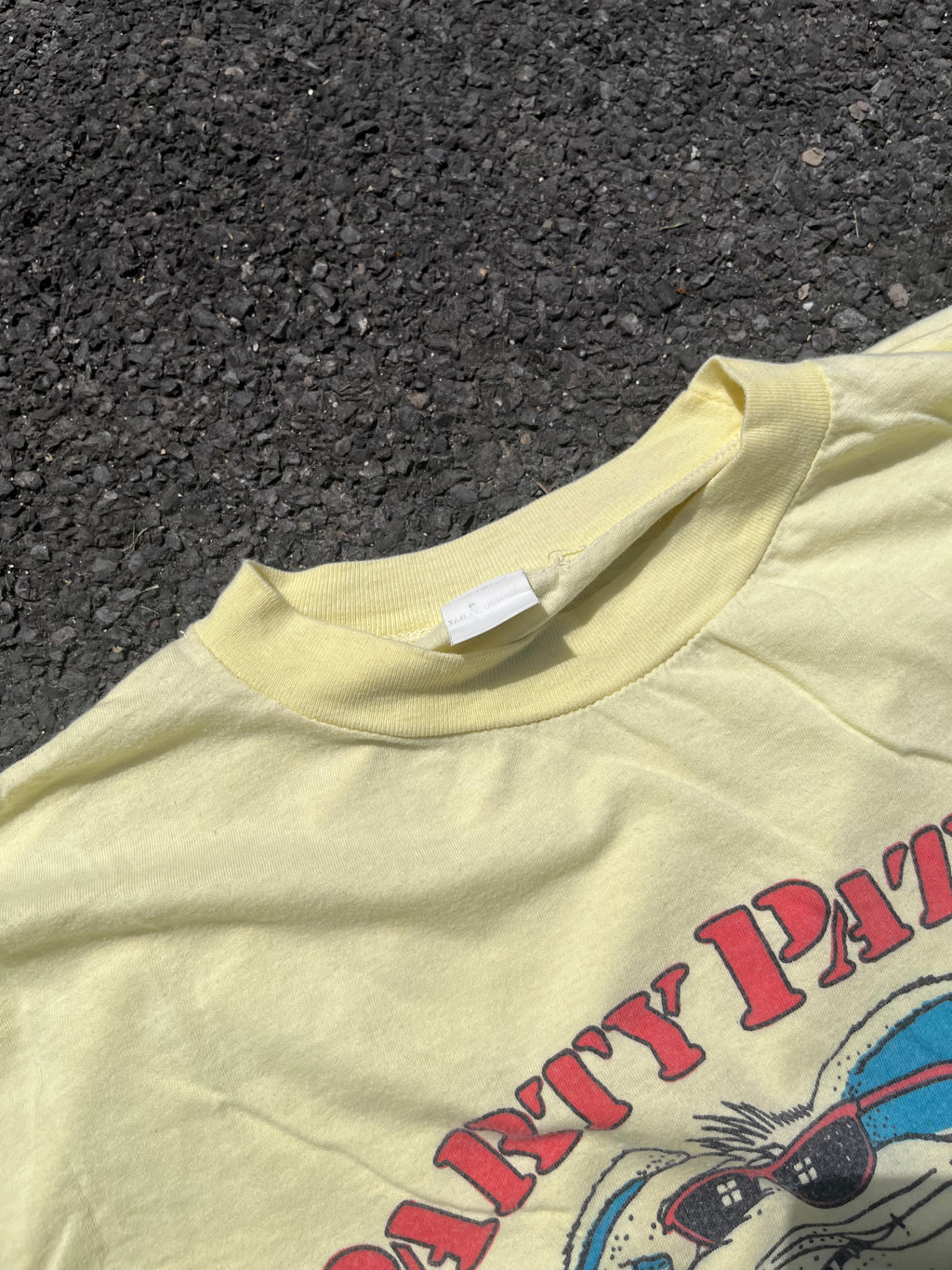 T-SHIRT GRAPHIQUE JAUNE SINGLE STITCH