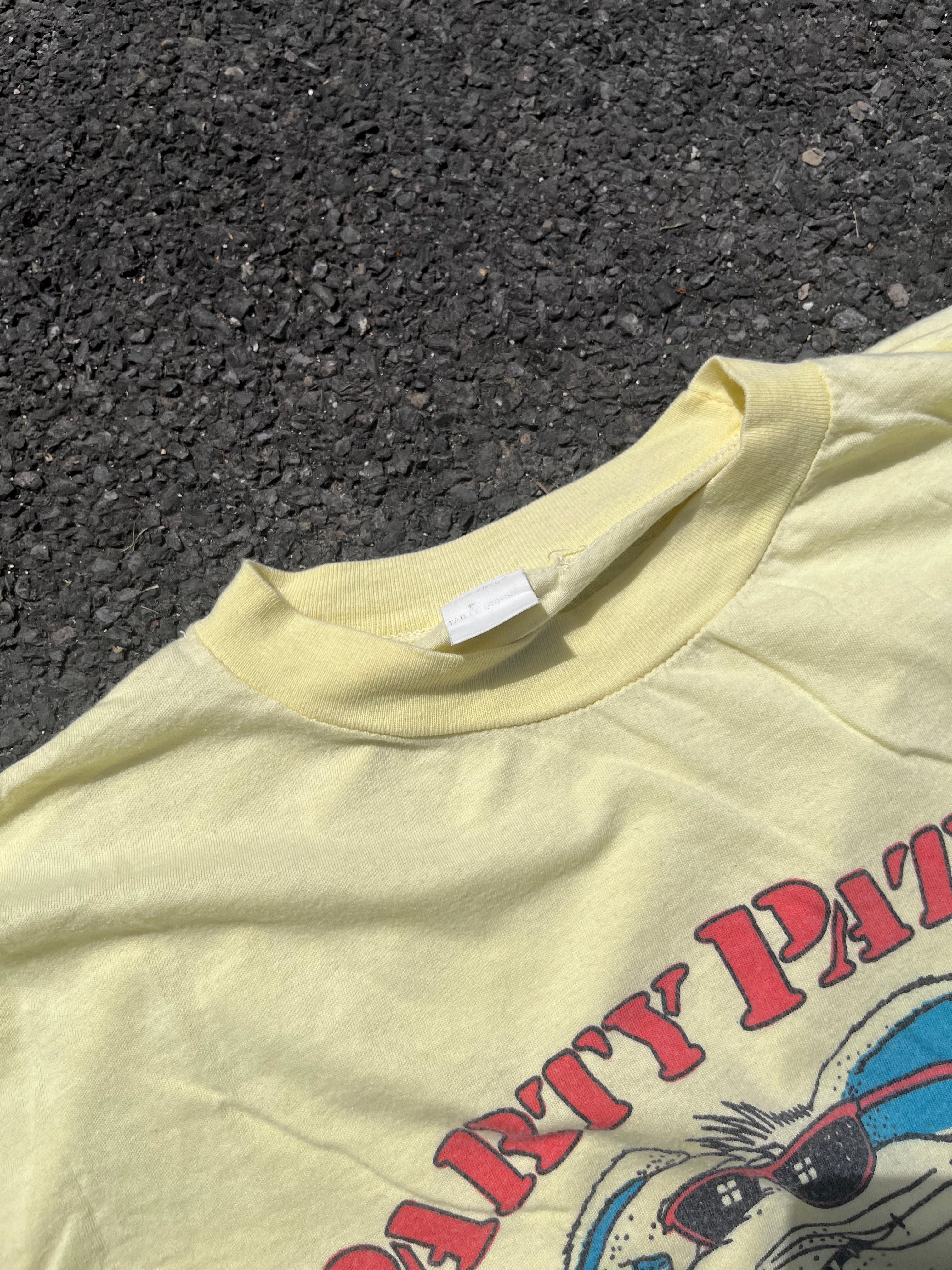 T-SHIRT GRAPHIQUE JAUNE SINGLE STITCH