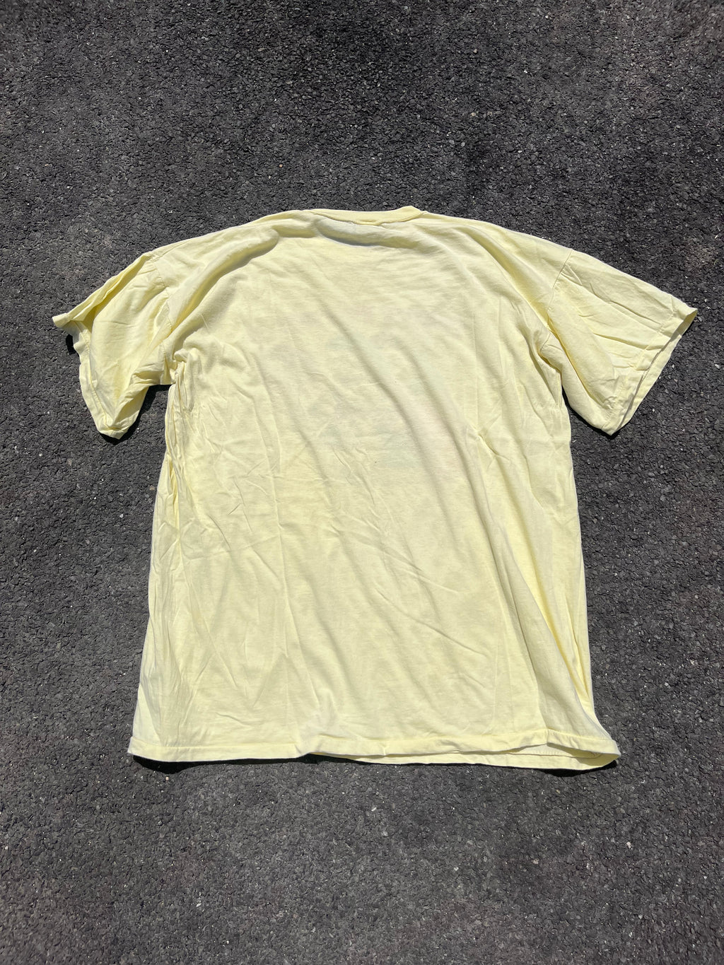 T-SHIRT GRAPHIQUE JAUNE SINGLE STITCH