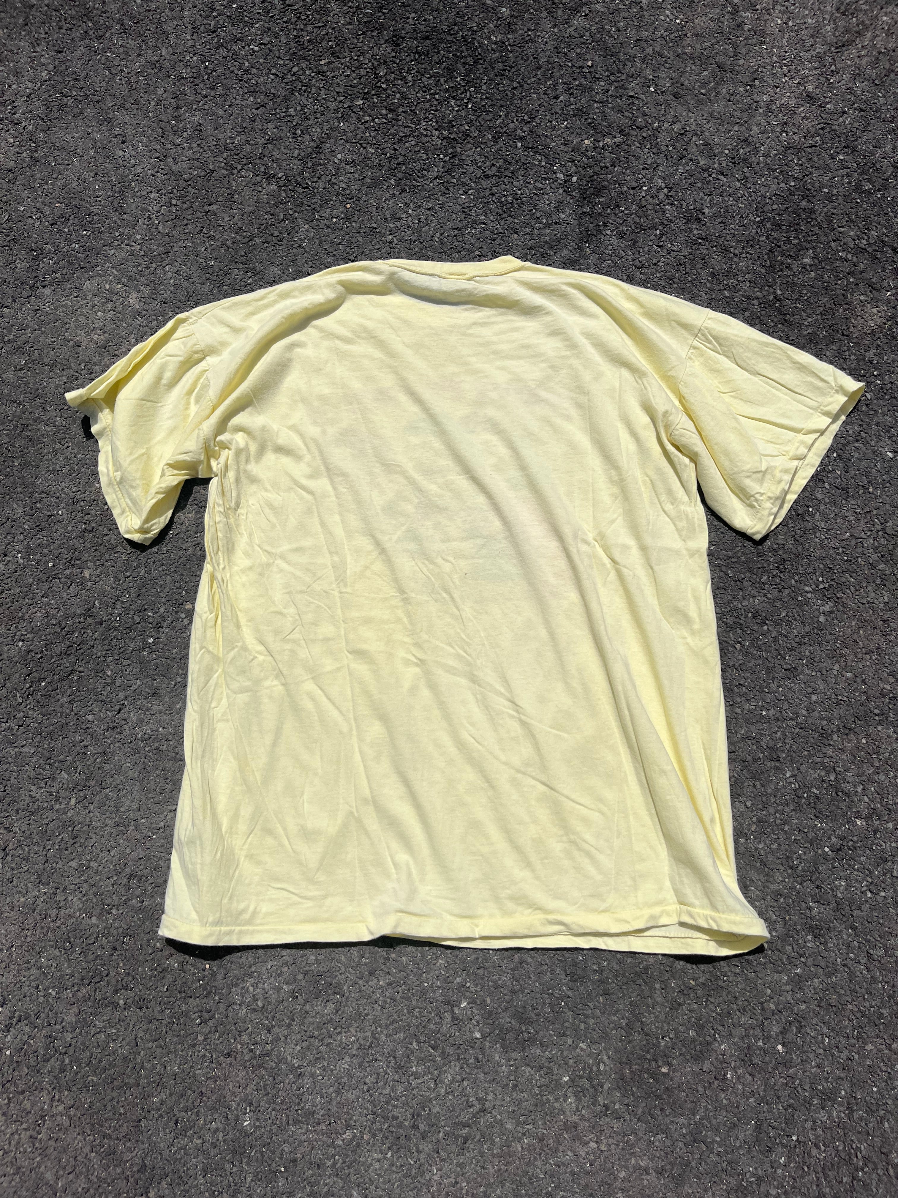 T-SHIRT GRAPHIQUE JAUNE SINGLE STITCH