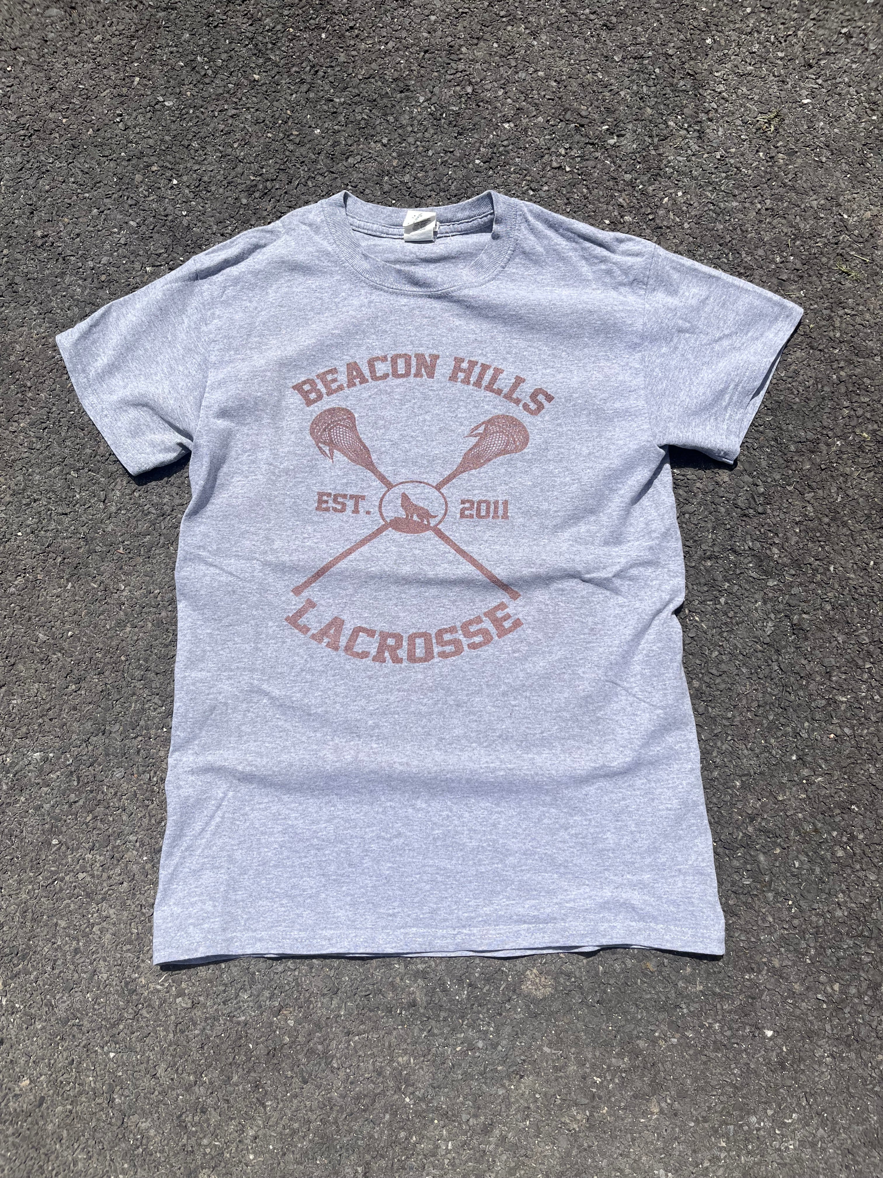 T-SHIRT DE LACROSSE GRIS
