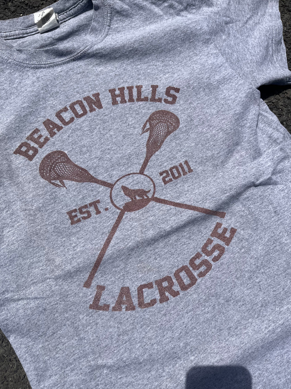 T-SHIRT DE LACROSSE GRIS