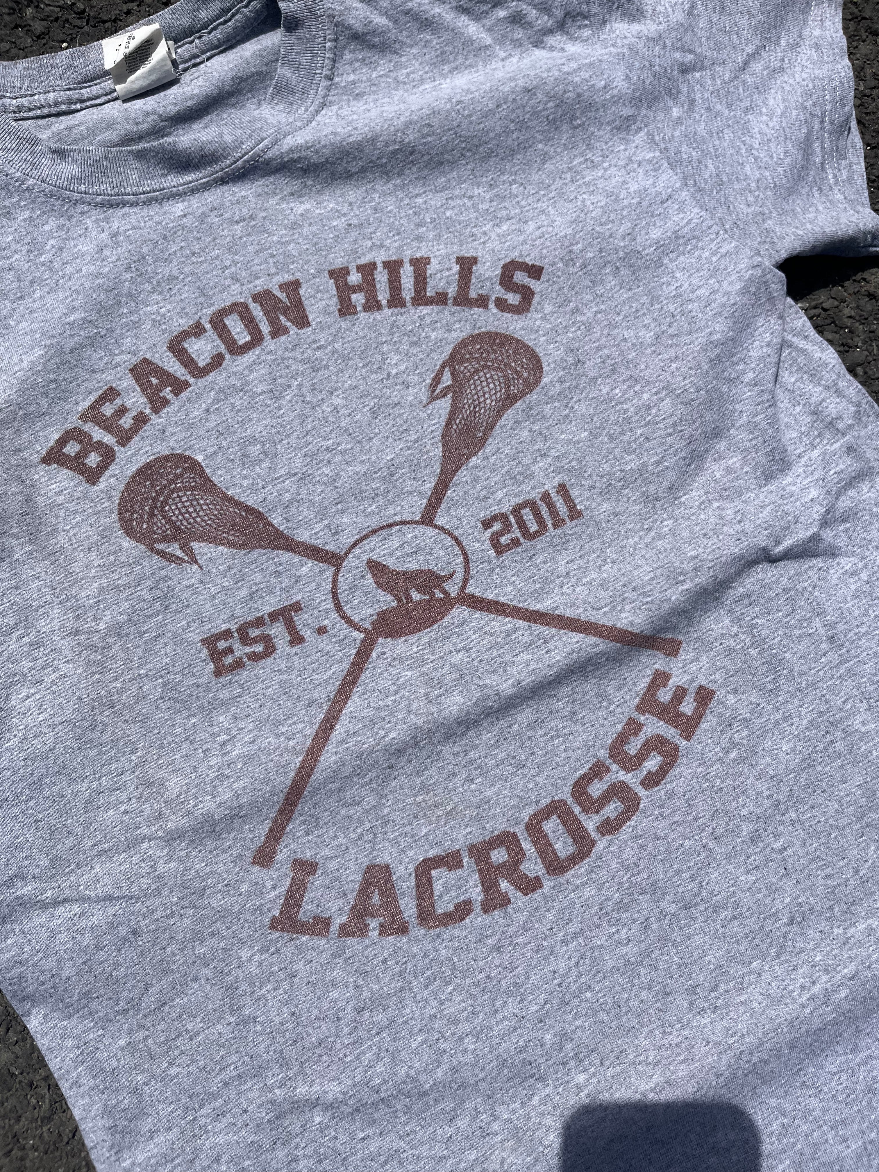 T-SHIRT DE LACROSSE GRIS